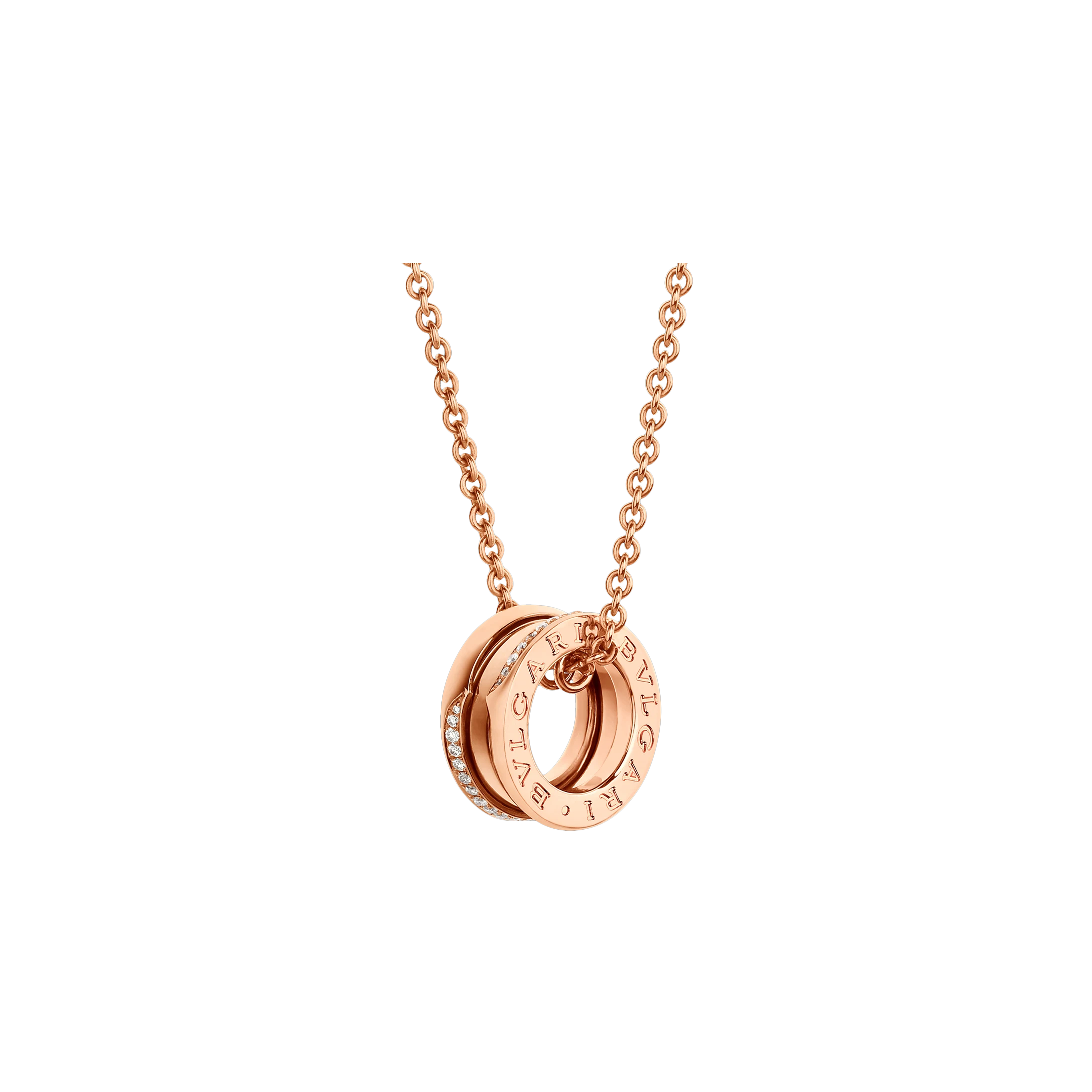 Bulgari | COLLANA B.ZERO1 IN ORO ROSA CON DIAMANTI  - CL859647 - CL859647 (1)