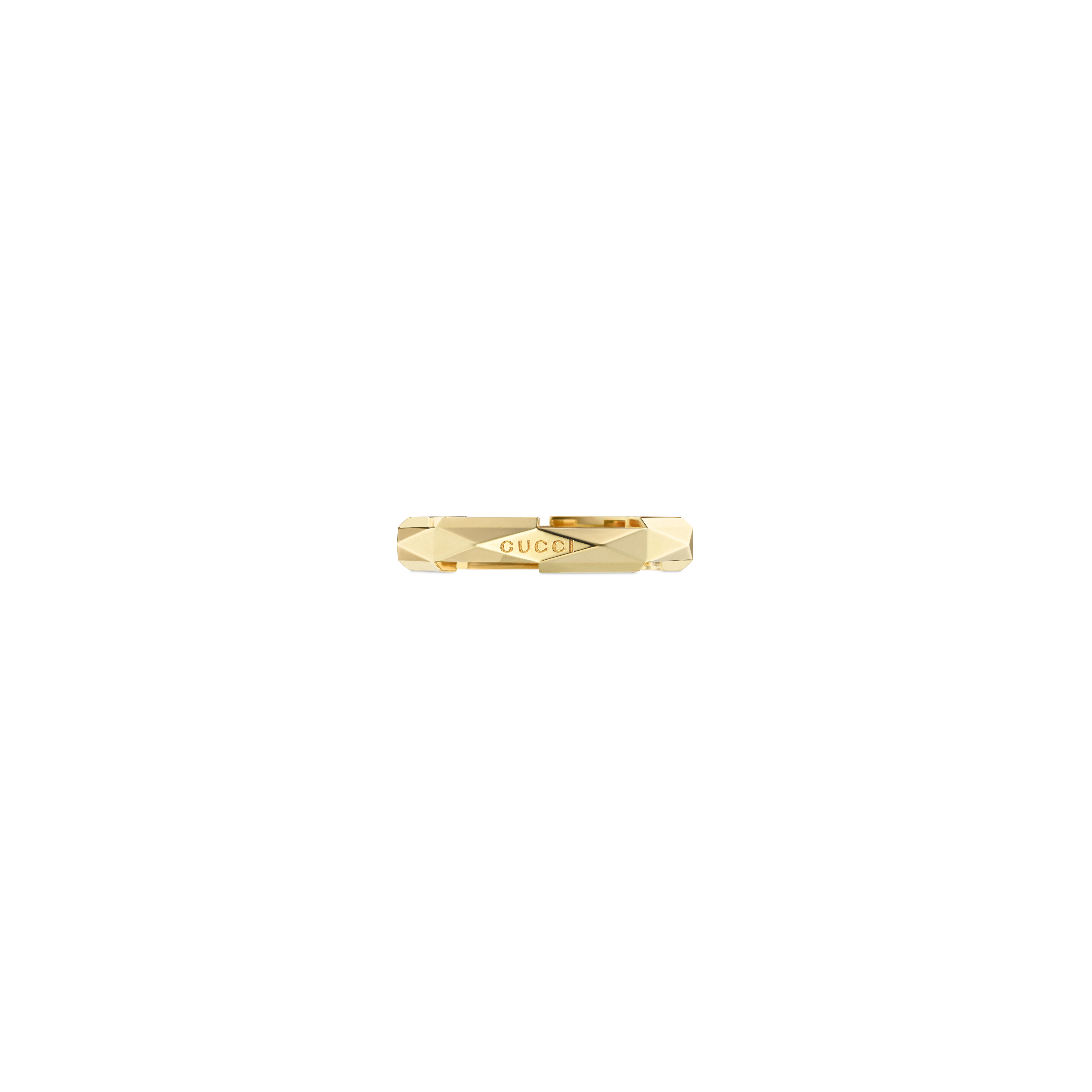 Gucci | ANELLO GUCCI LINK TO LOVE IN ORO GIALLO CON BORCHIE - YBC662177001 - YBC662177001 (2)