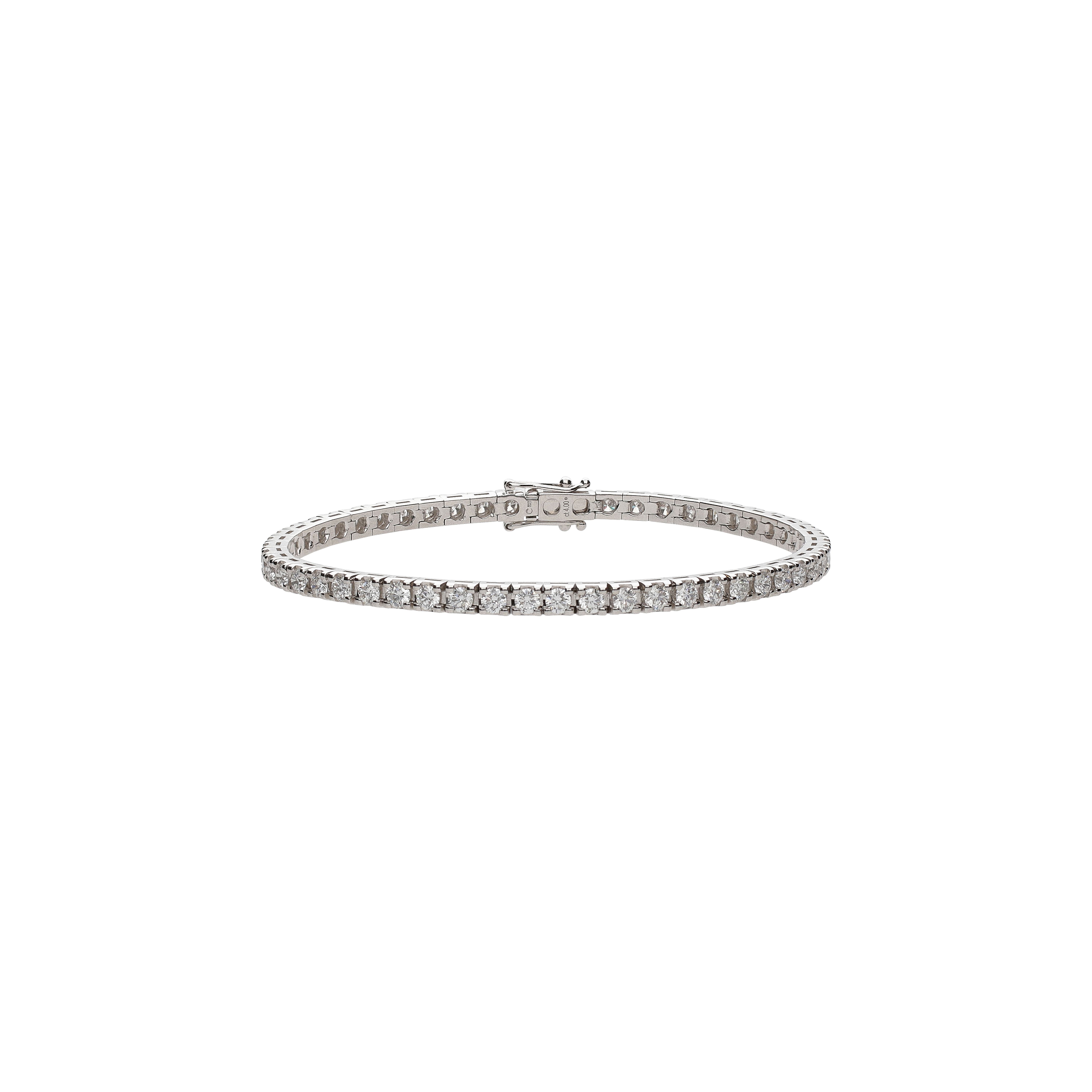 Bartorelli Italian Jewels | BRACCIALE TENNIS IN ORO BIANCO E DIAMANTI - 329-L1051-H (1)