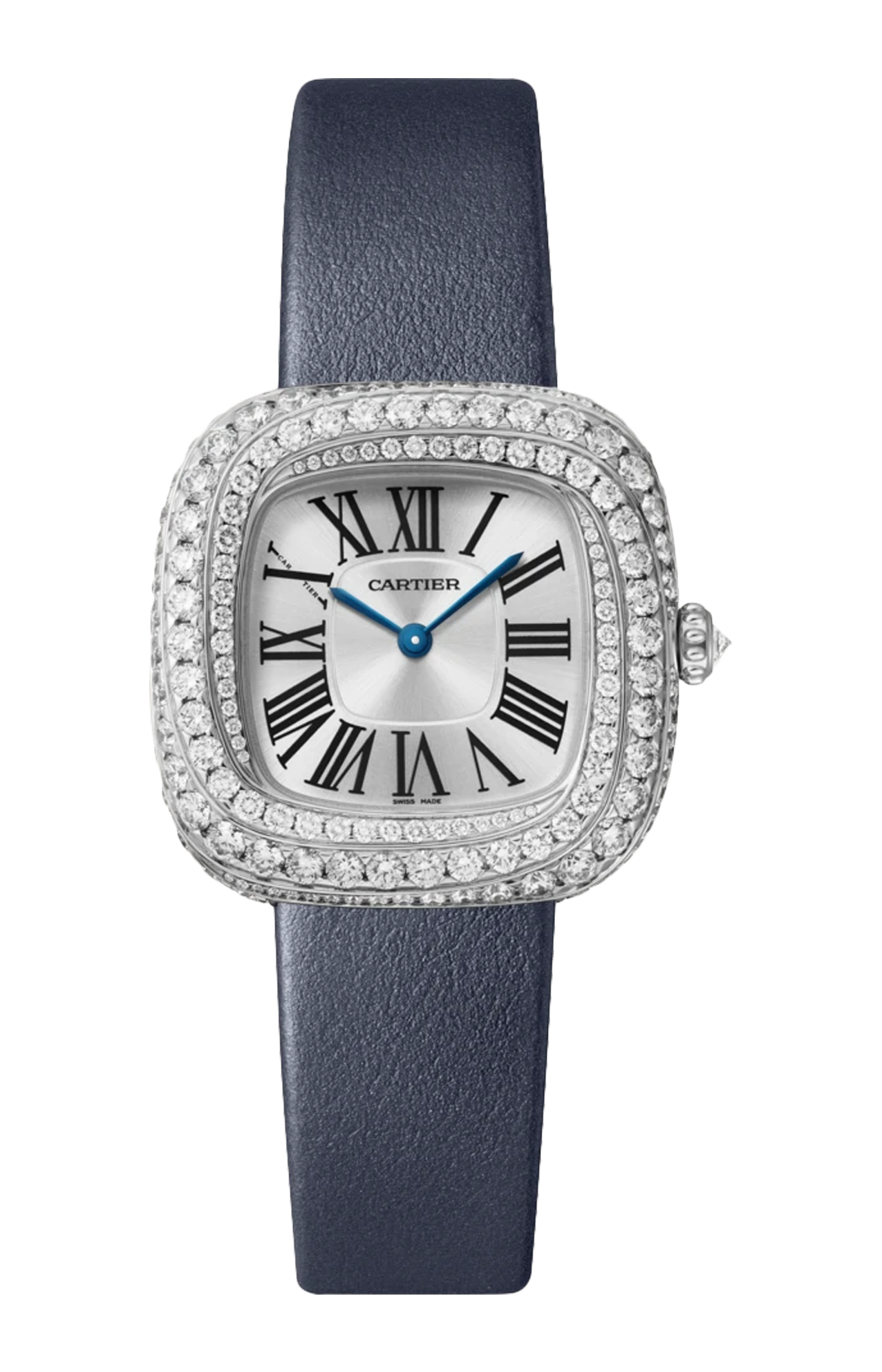 Cartier | COUSSIN DE CARTIER, MODELLO MEDIO, QUARZO, ORO BIANCO, DIAMANTI - WJCS0003 (1)