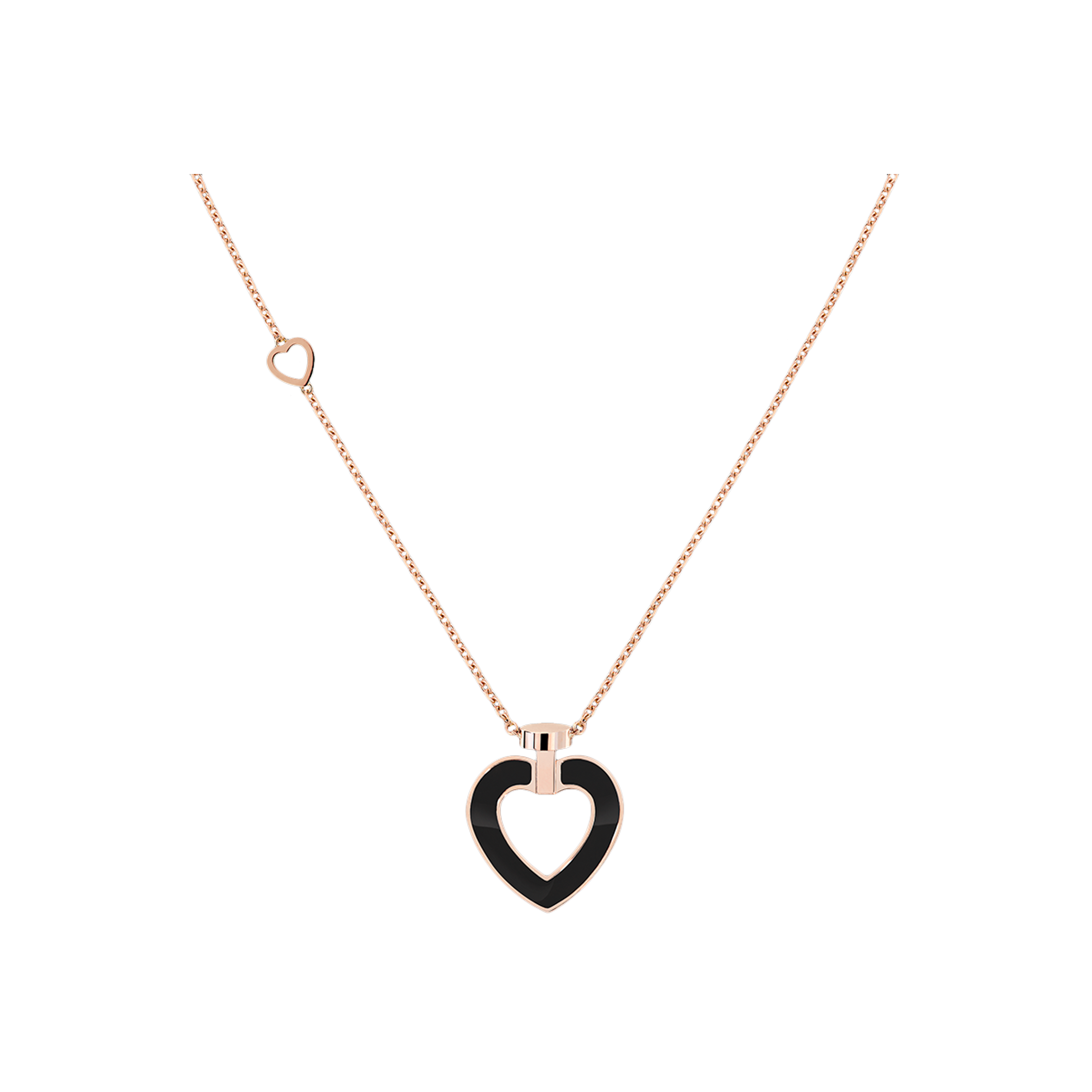 Fred | COLLANA PRETTY WOMAN IN ORO ROSA CON DIAMANTI, ONICE E MADREPERLA - 7B0277 - 7B0277 (1)