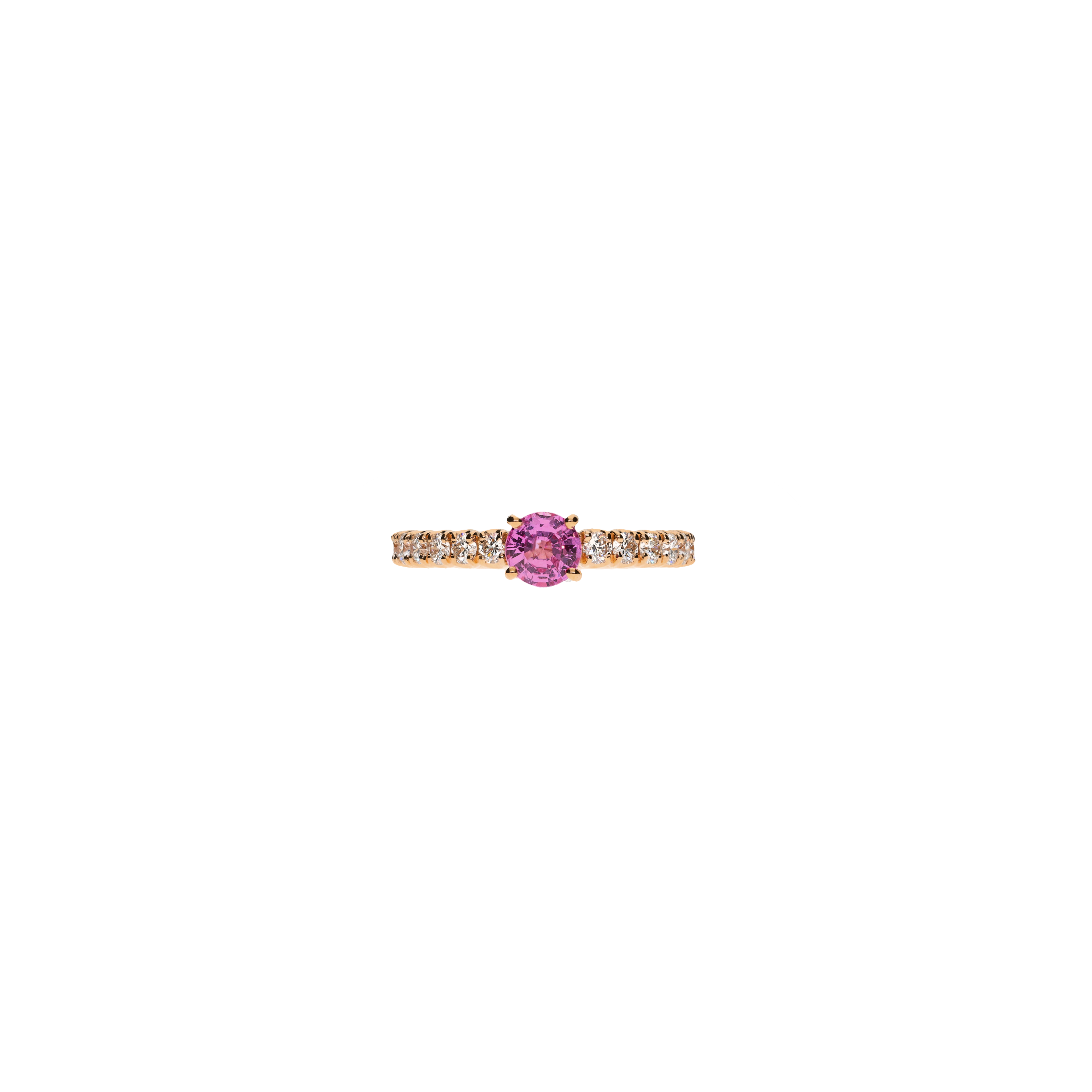 Bartorelli Italian Jewels | ANELLO IN ORO ROSA CON ZAFFIRO ROSA E DIAMANTI - FA1143R023002N (2)