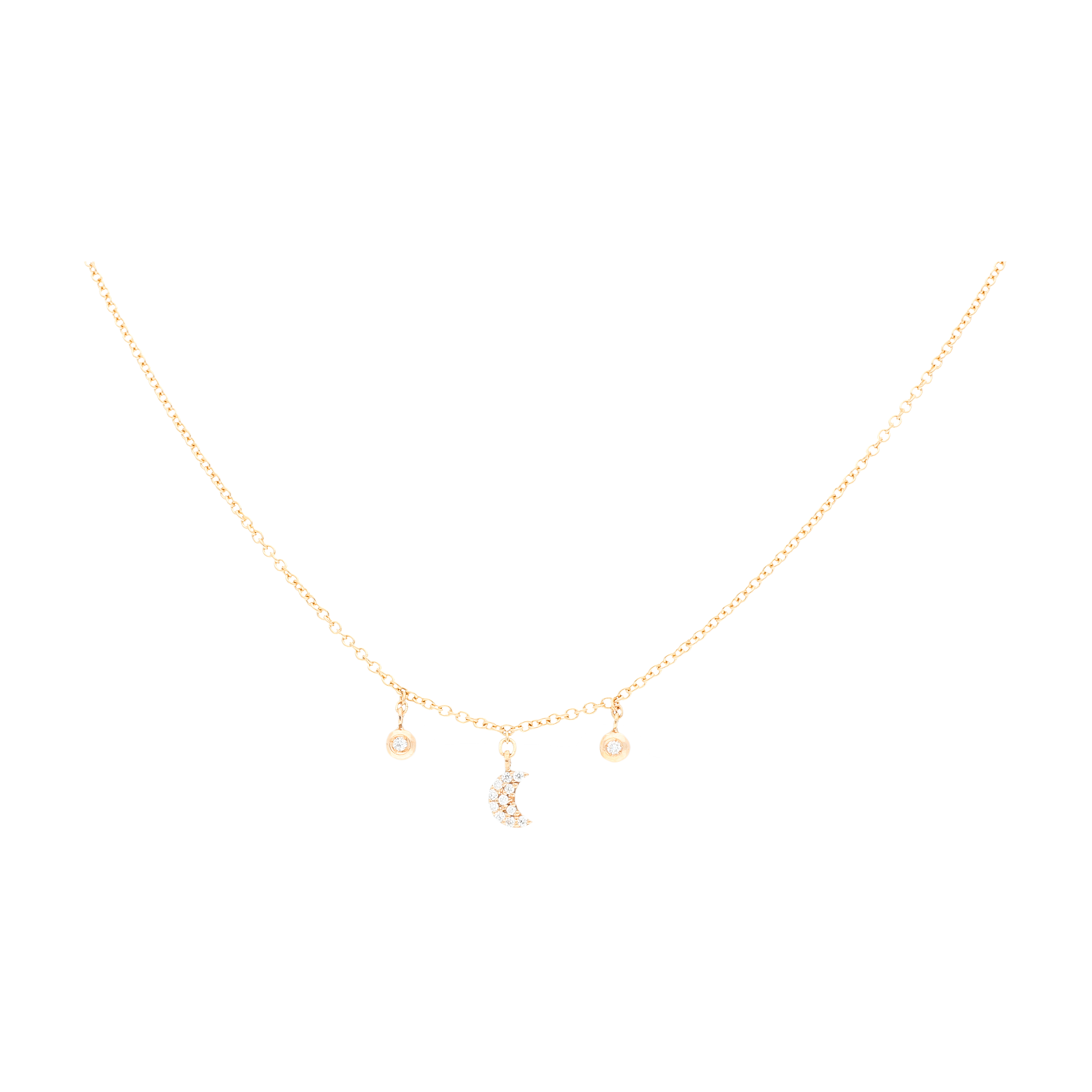 Bartorelli Italian Jewels | Collana Luna in oro rosa e diamanti bianchi - C054/24 (1)