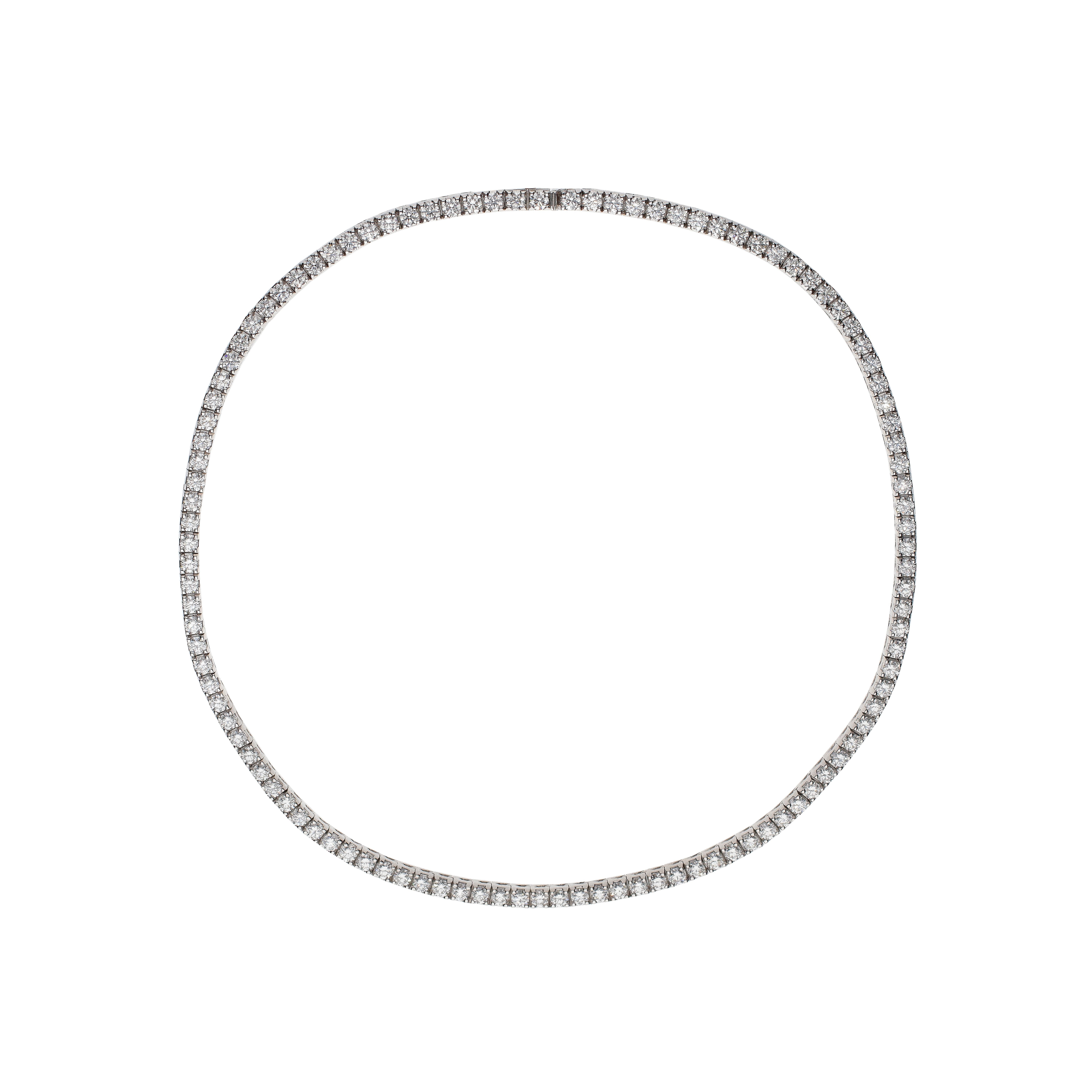 Bartorelli Italian Jewels | COLLANA TENNIS IN ORO BIANCO E DIAMANTI - 045-2941 (1)