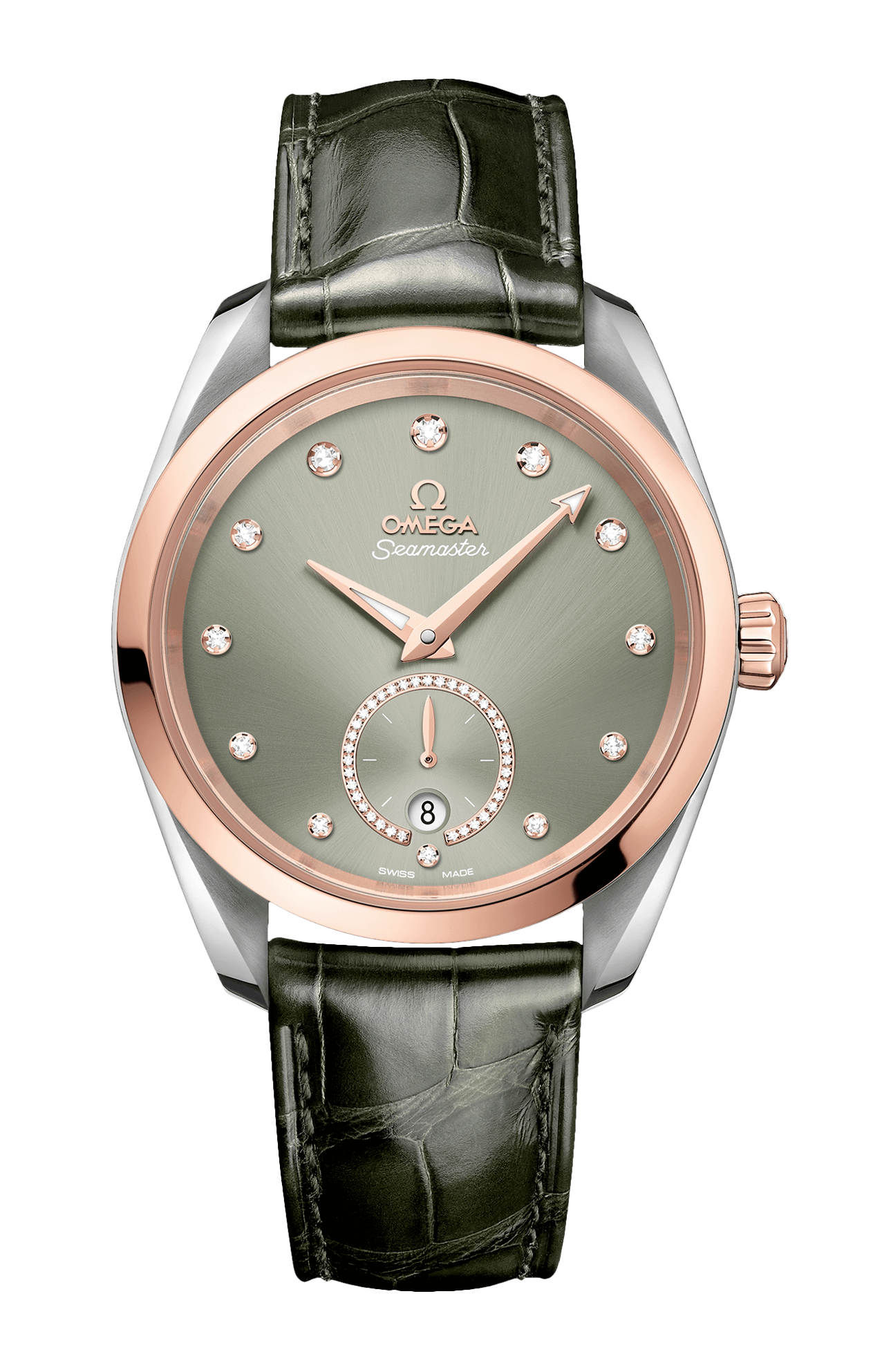 Omega | SEAMASTER AQUA TERRA 150M 38 MM, ACCIAIO-ORO SEDNA&trade; SU PELLE - 220.23.38.20.60.001 (1)