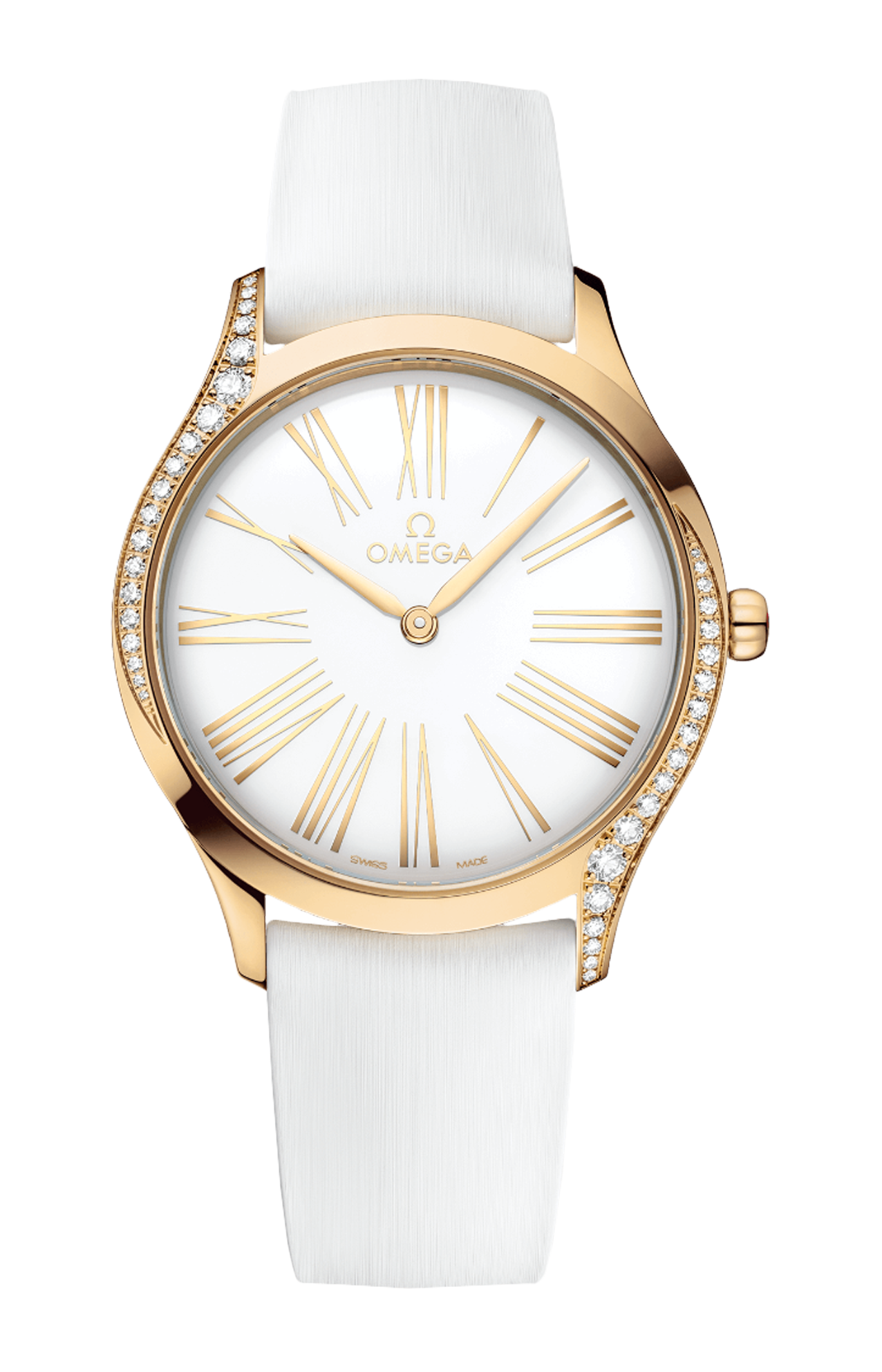 Omega | DE VILLE TR&Eacute;SOR 36 MM, ORO MOONSHINE&trade; SU CAUCCI&Ugrave; - 428.57.36.60.04.001 (1)