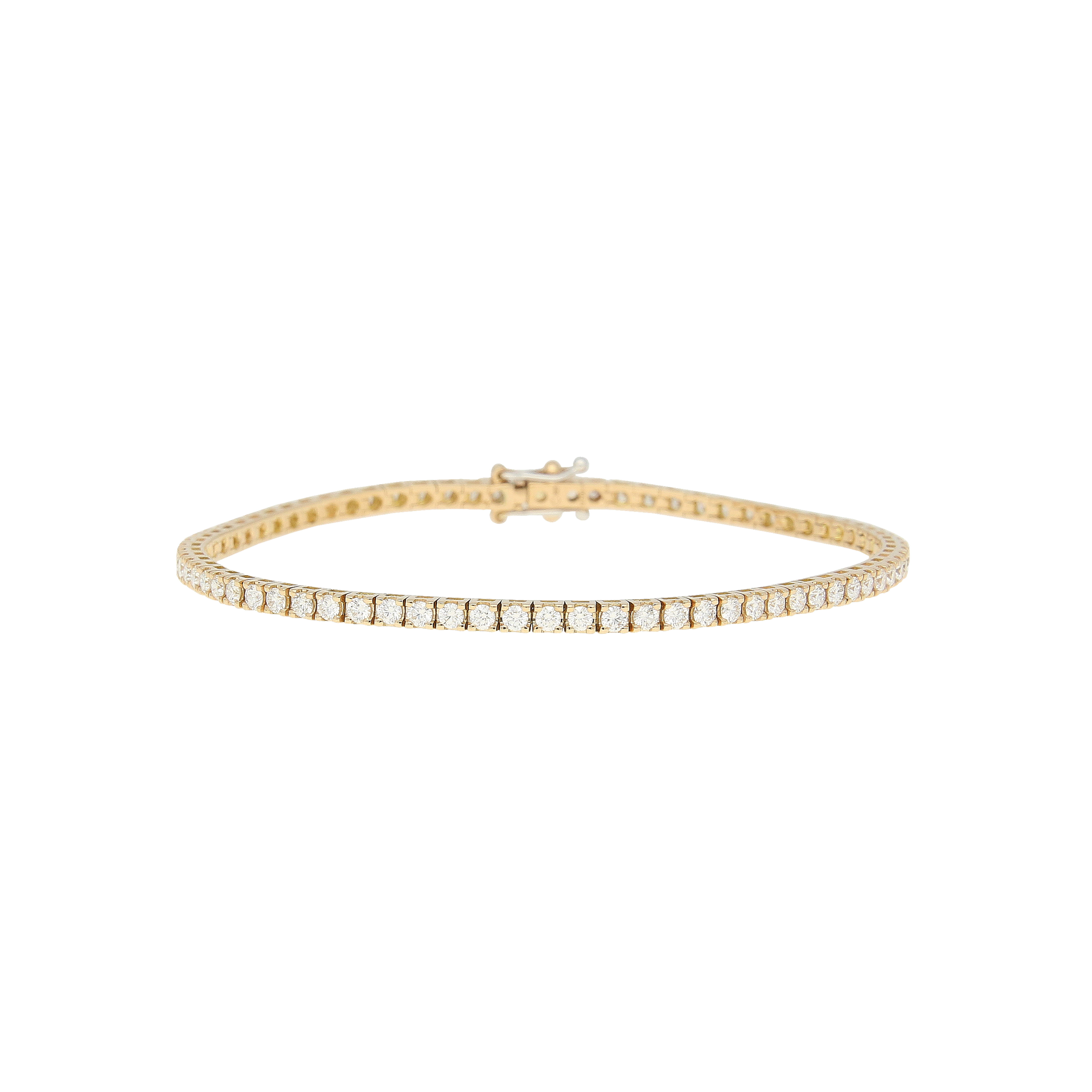 Bartorelli Italian Jewels | BRACCIALE TENNIS IN ORO ROSA CON DIAMANTI - 417-P315 (1)
