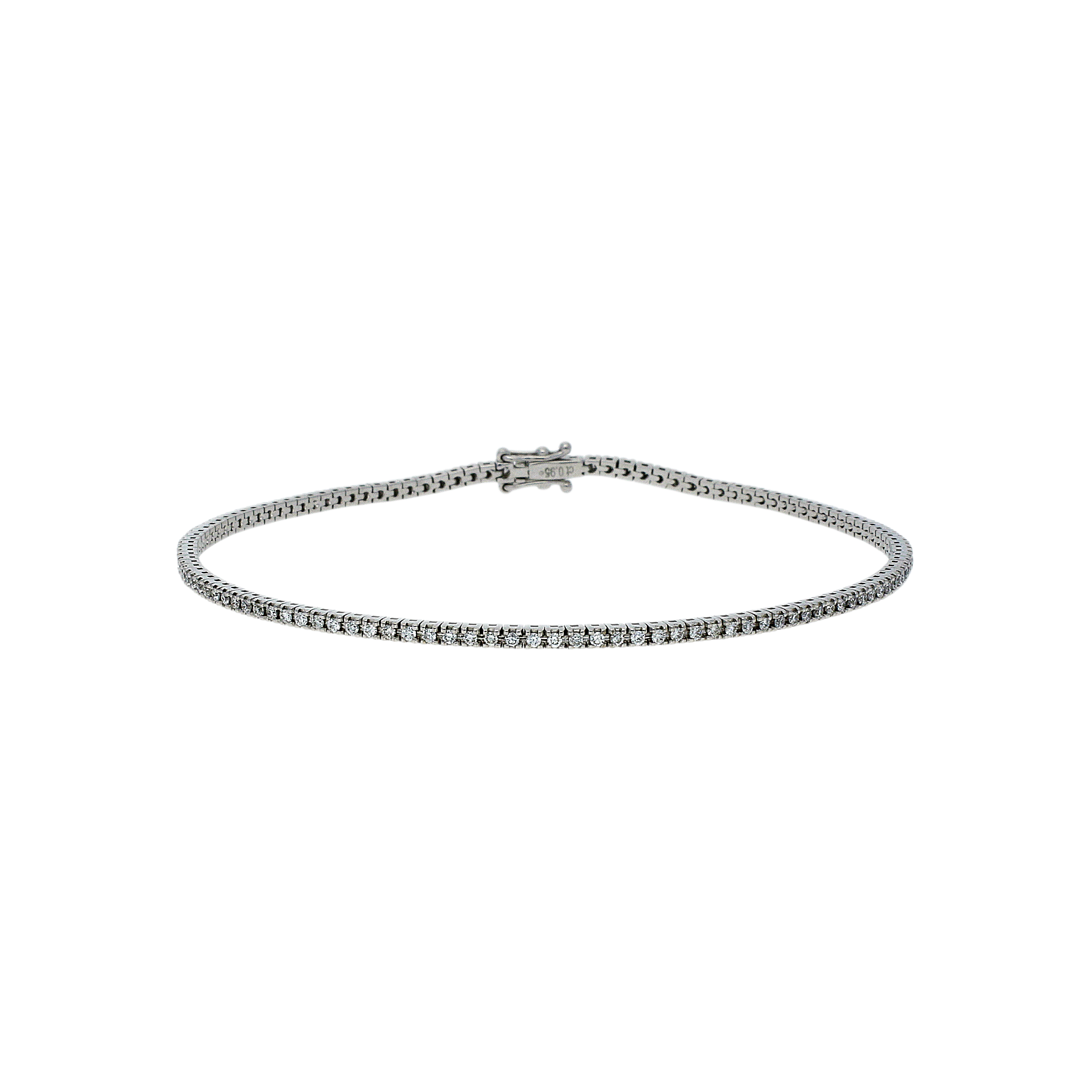 Bartorelli Italian Jewels | BRACCIALE TENNIS IN ORO BIANCO CON DIAMANTI - 417-P220 (1)