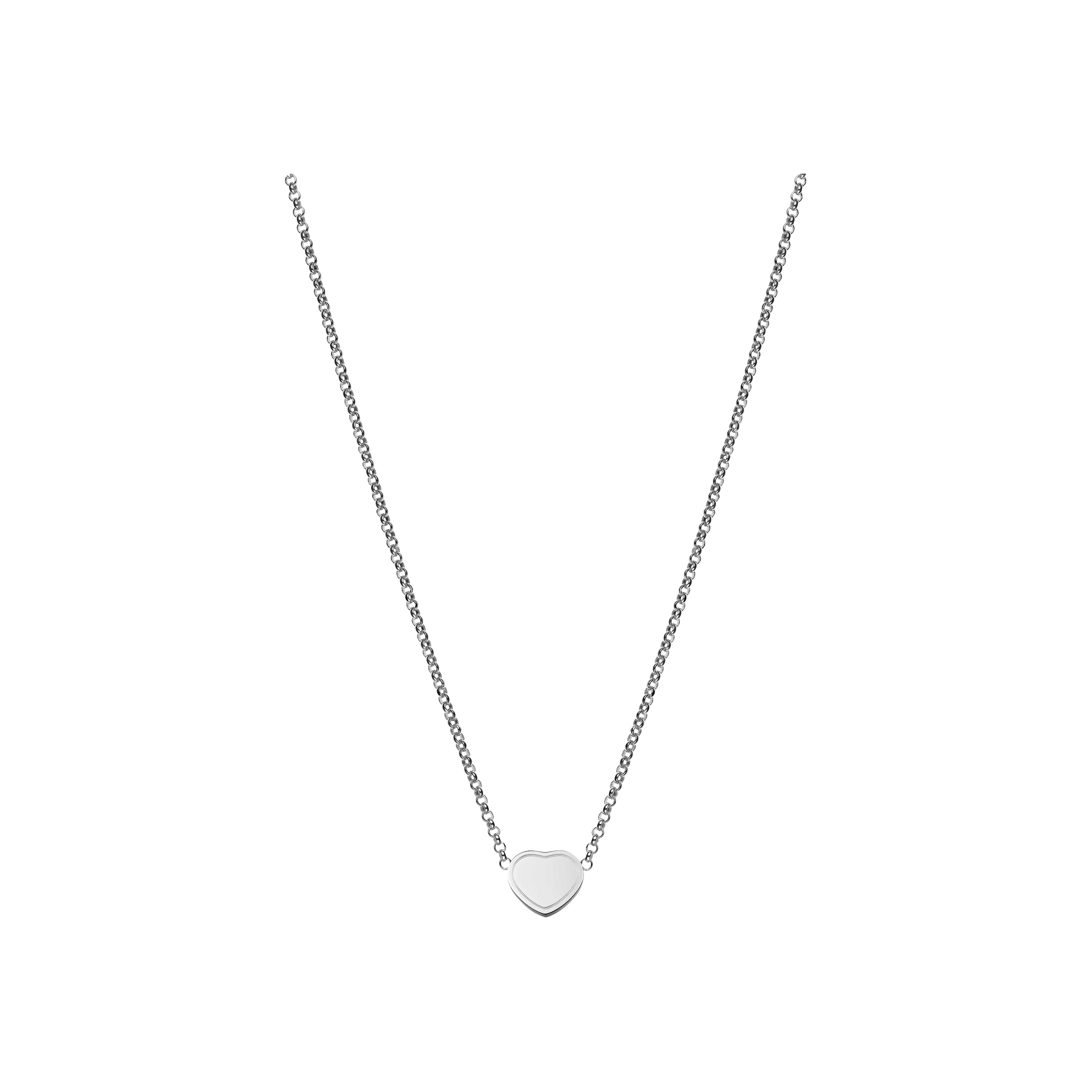 Chopard | CHOPARD - COLLANA MY HAPPY HEARTS IN ORO BIANCO ETICO, DIAMANTI - 81A086-1901 - 81A086 (2)