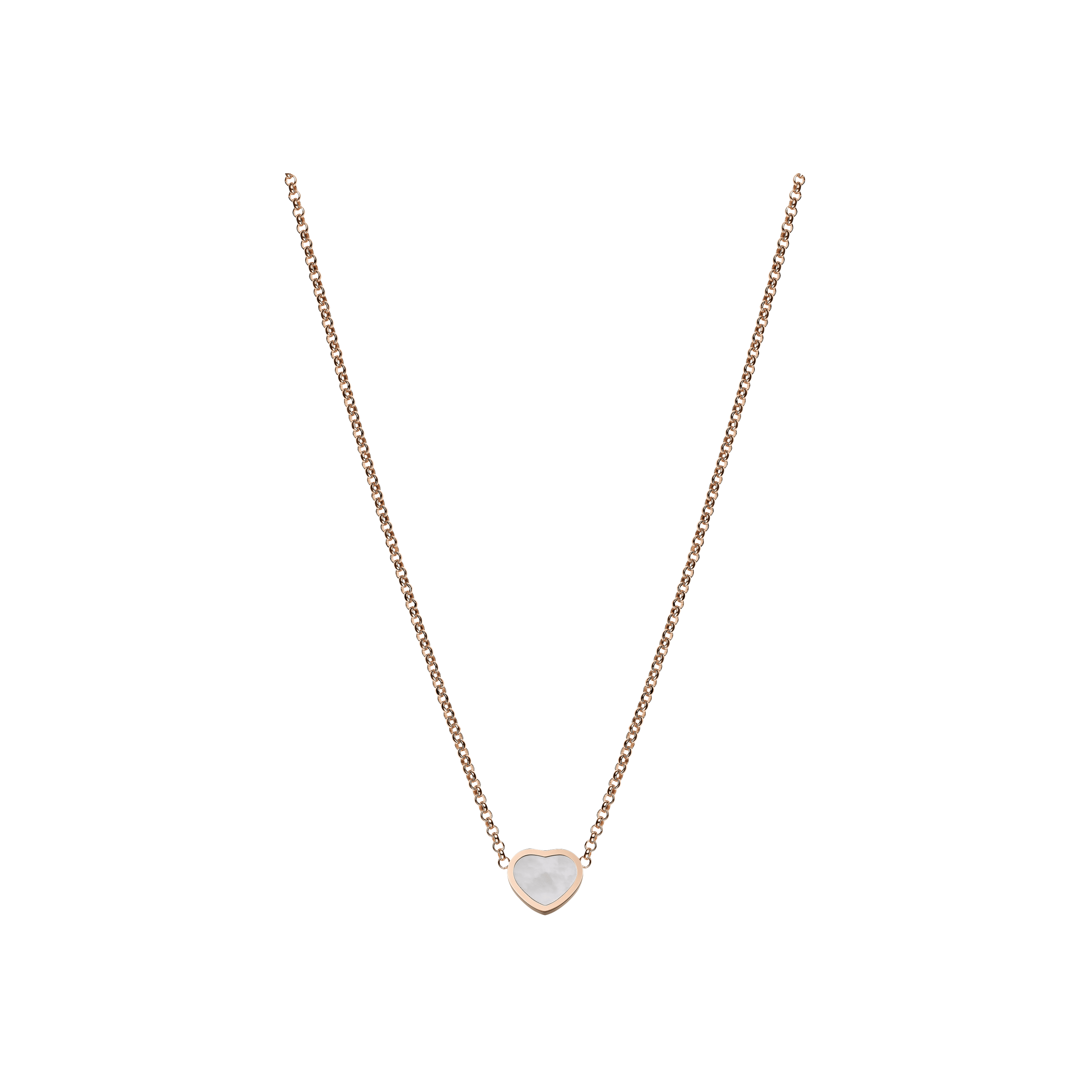 Chopard | CHOPARD - COLLANA MY HAPPY HEARTS IN ORO ROSA ETICO, MADREPERLA - 81A086-5301 - 81A086 (1)