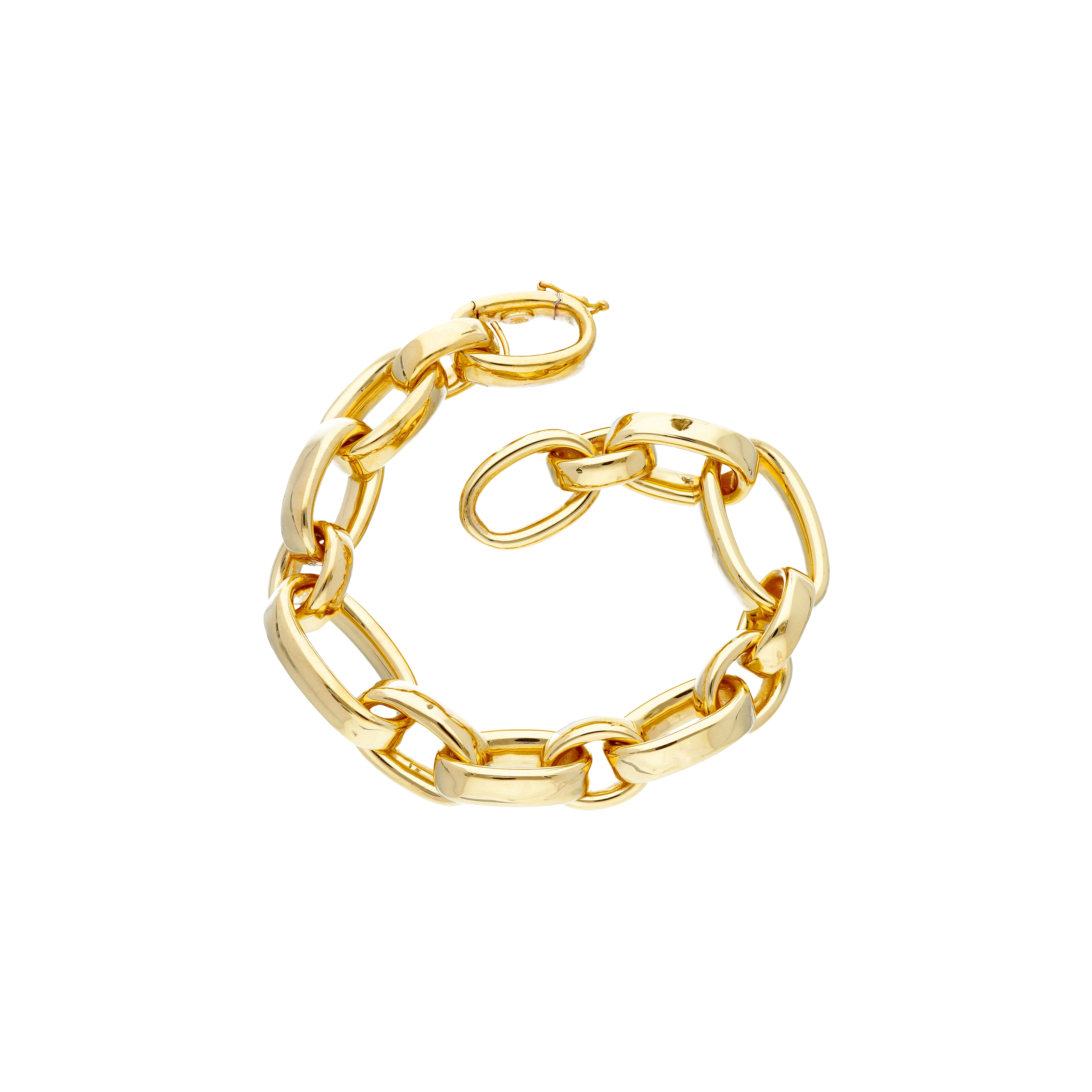 Bartorelli Italian Jewels | BRACCIALE MAGLIA CATENA OVALE IN ORO GIALLO - 244064 (1)