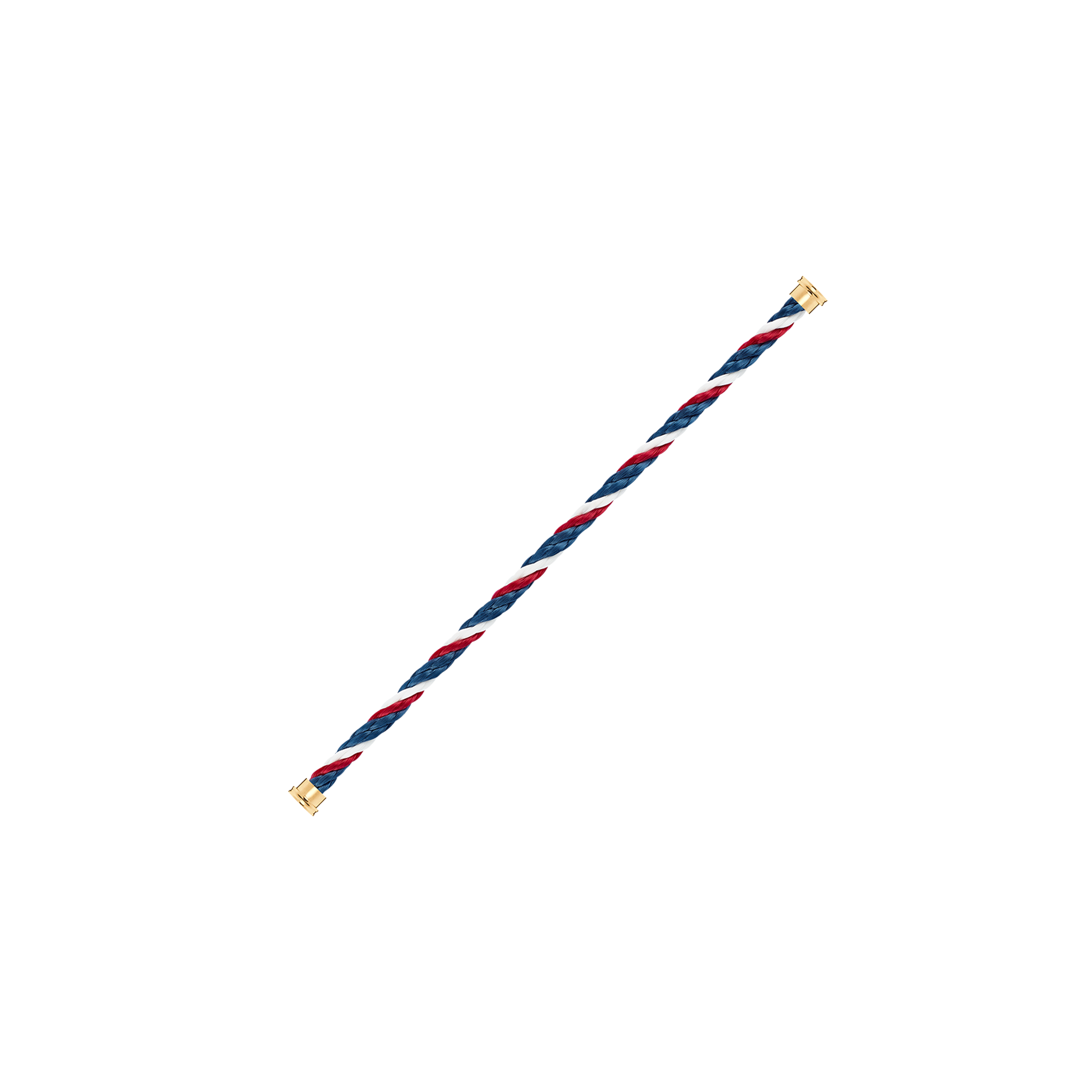 Fred | CABLE EMBLEMA BLU, BIANCO E ROSSO PER BRACCIALE MODELLO LARGE IN ORO GIALLO - 6B1042 - 6B1042 (2)