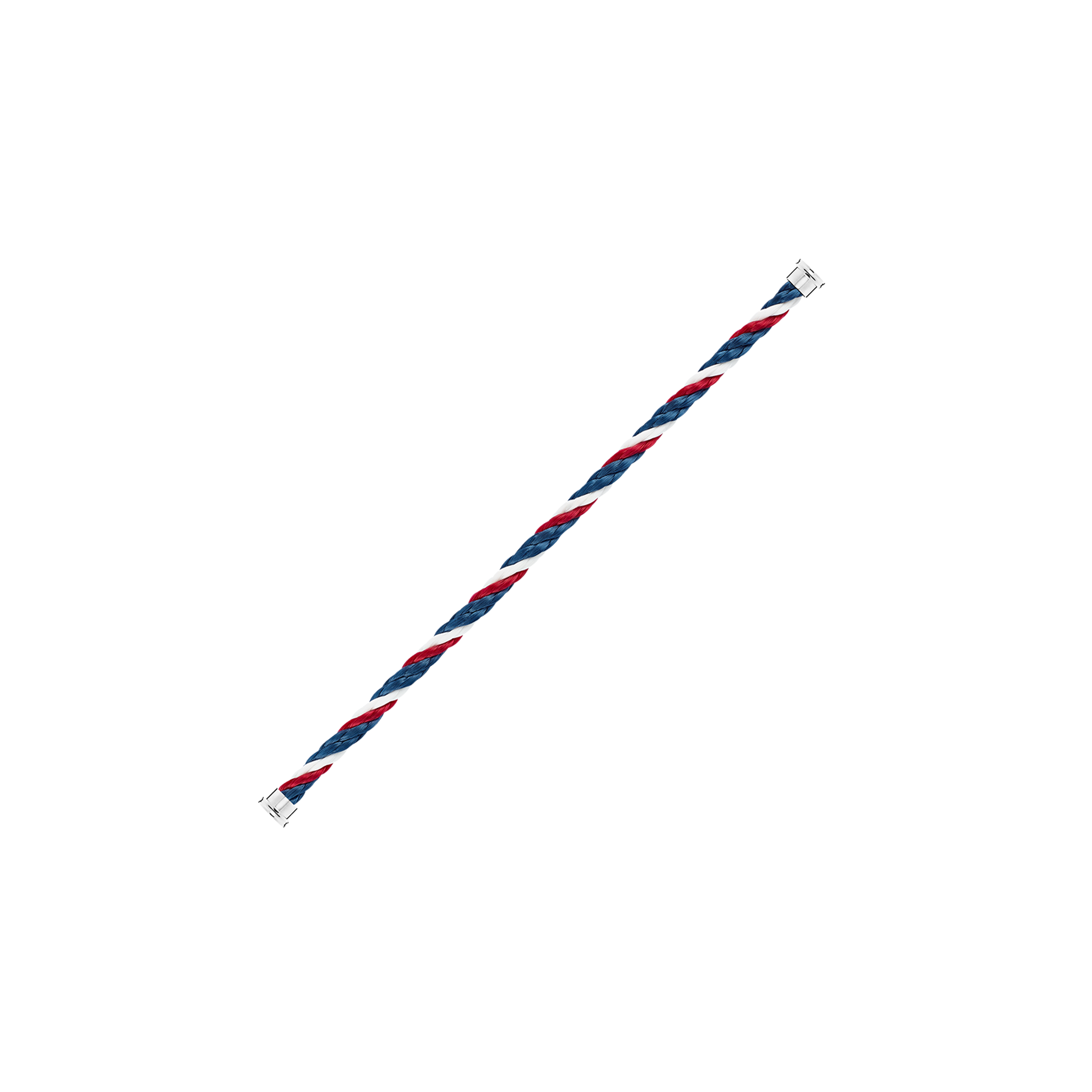 Fred | CABLE EMBLEMA BLU, BIANCO, E ROSSO PER BRACCIALE MODELLO LARGE IN ORO BIANCO O ACCIAIO - 6B1050 - 6B1050 (2)