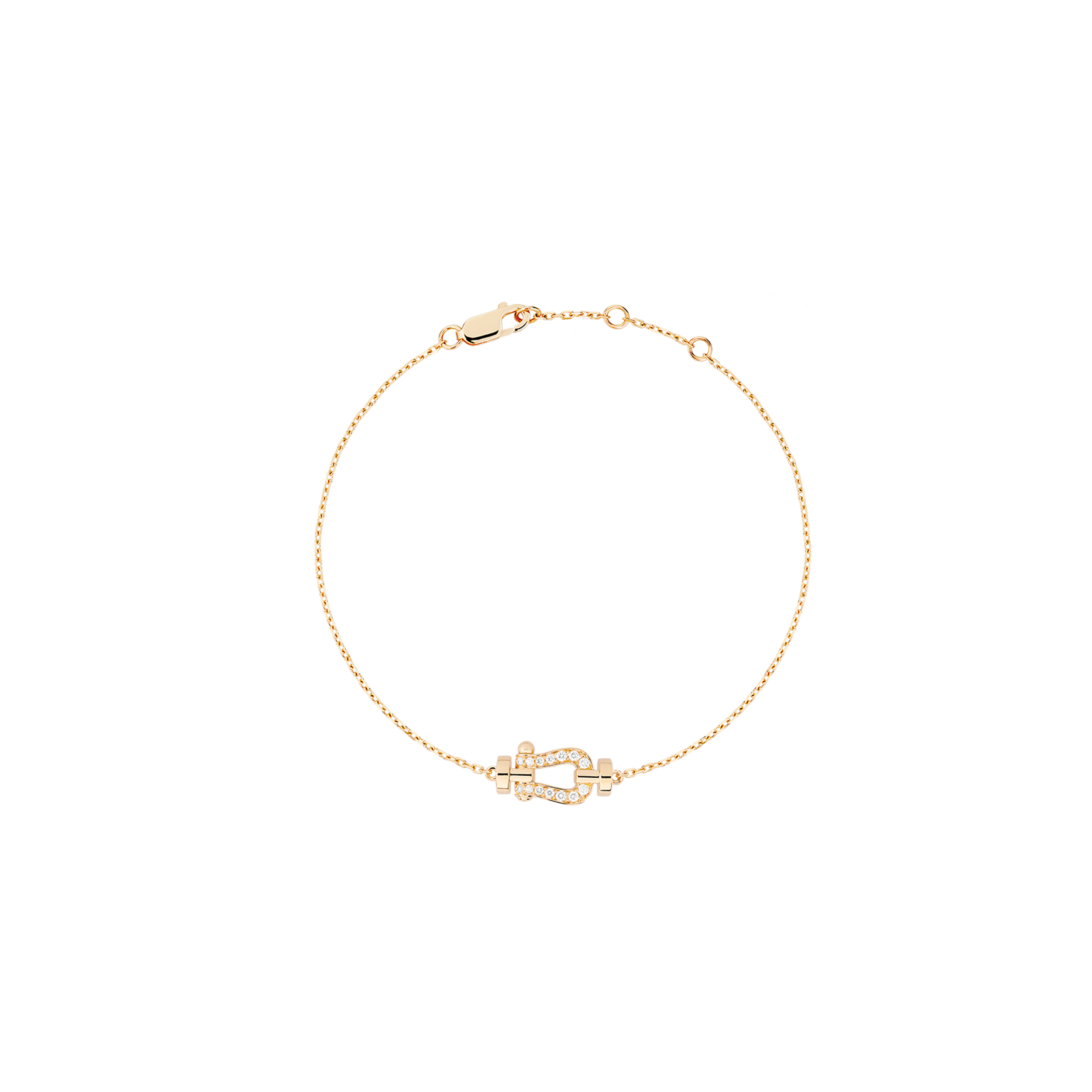 Fred | BRACCIALE FORCE 10 IN ORO GIALLO CON DIAMANTI MISURA PICCOLA - 6B1125 - 6B1125 (1)