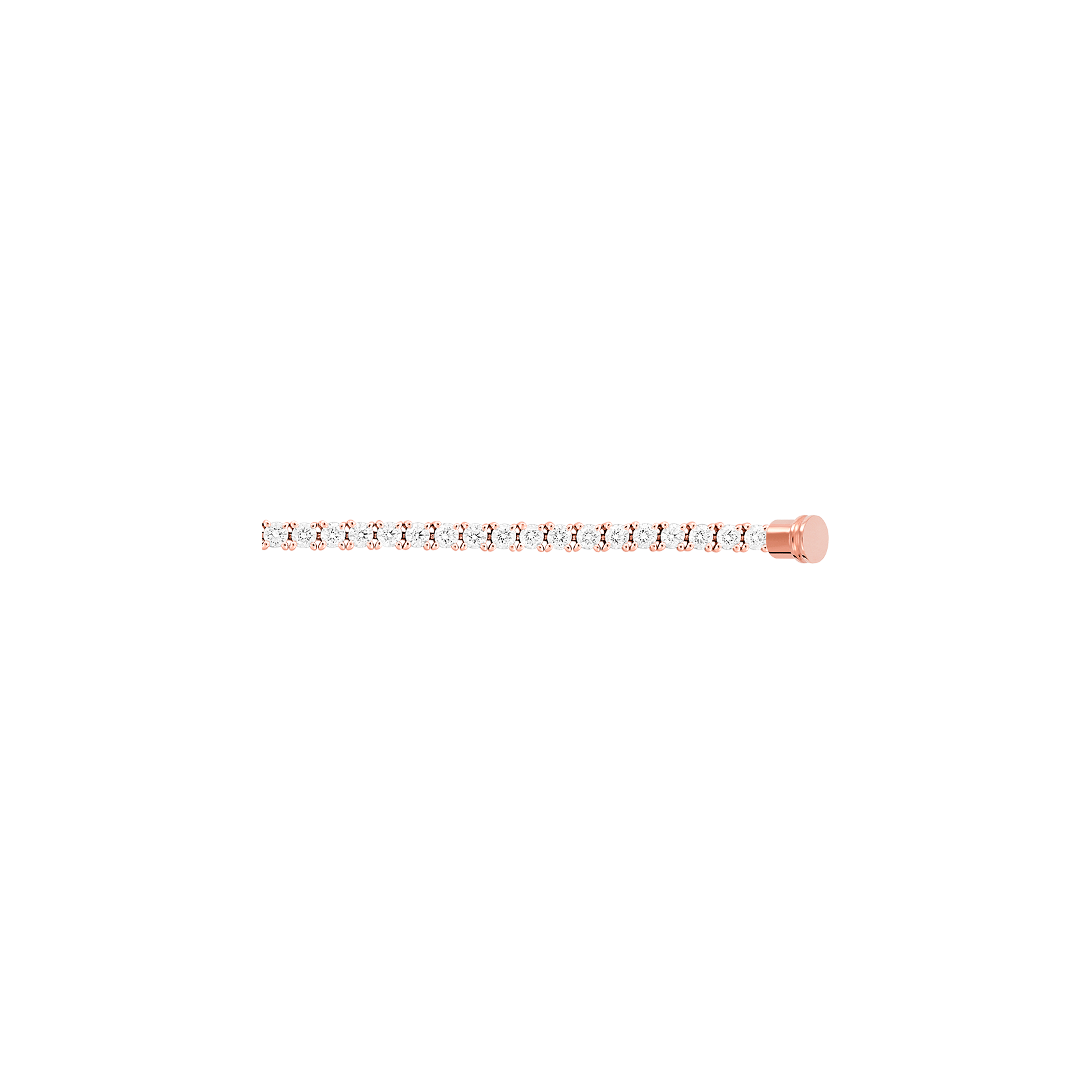 Fred | CABLE IN ORO ROSA E DIAMANTI PER BRACCIALI MODELLO MEDIO - 6J0193 - 6J0193 (1)
