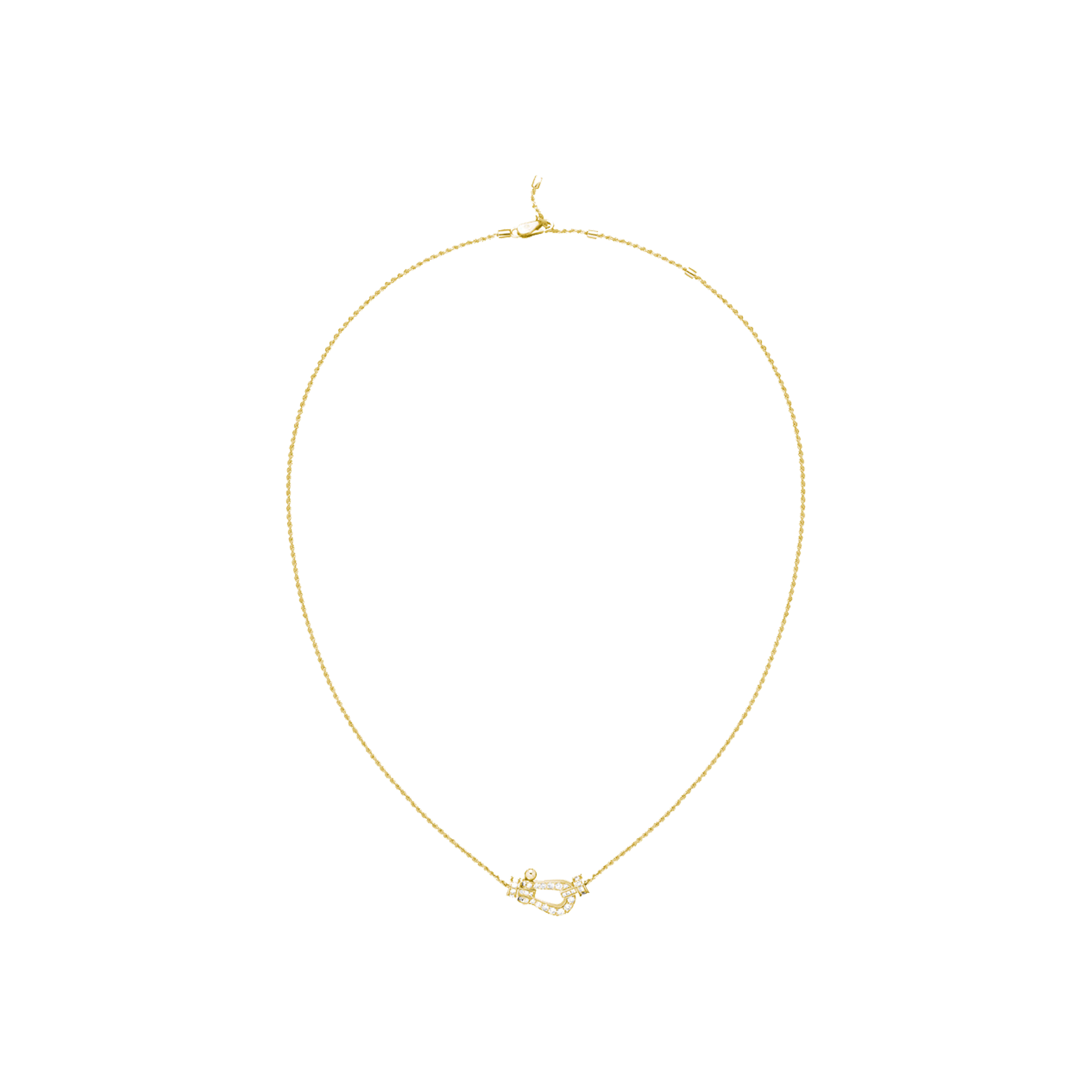 Fred | COLLANA FORCE 10 MODELLO MEDIO IN ORO GIALLO CON DIAMANTI  - 7B0233 - 7B0233 (2)