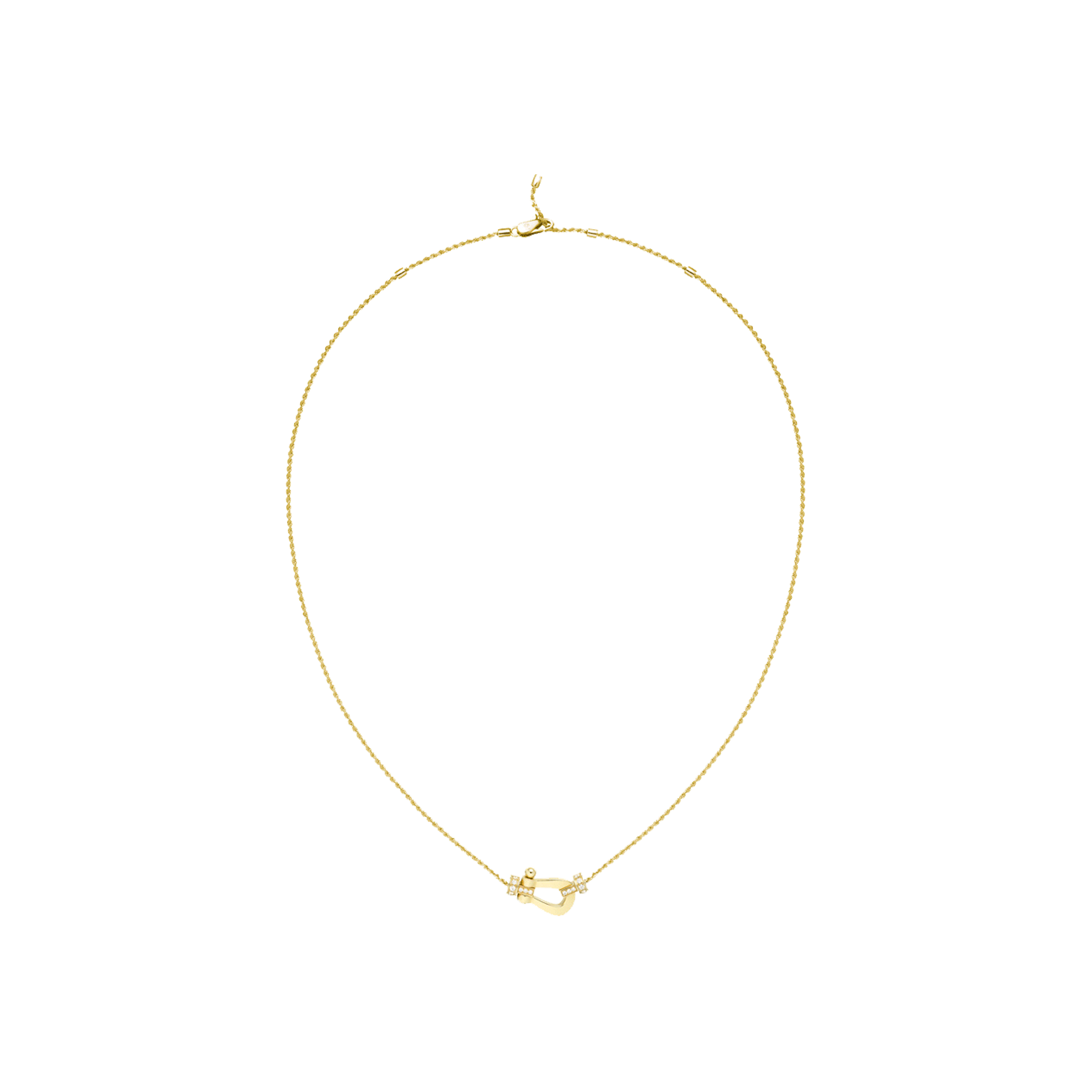 Fred | COLLANA FORCE 10 MODELLO MEDIO IN ORO GIALLO CON DIAMANTI  - 7B0236 - 7B0236 (2)