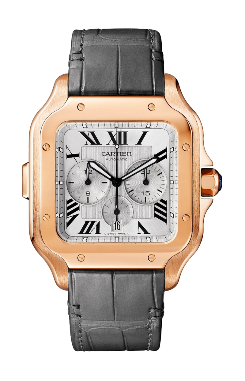Cartier | SANTOS DE CARTIER CHRONOGRAPH MODELLO EXTRA-LARGE, ORO ROSA, AUTOMATICO - WGSA0017 (1)