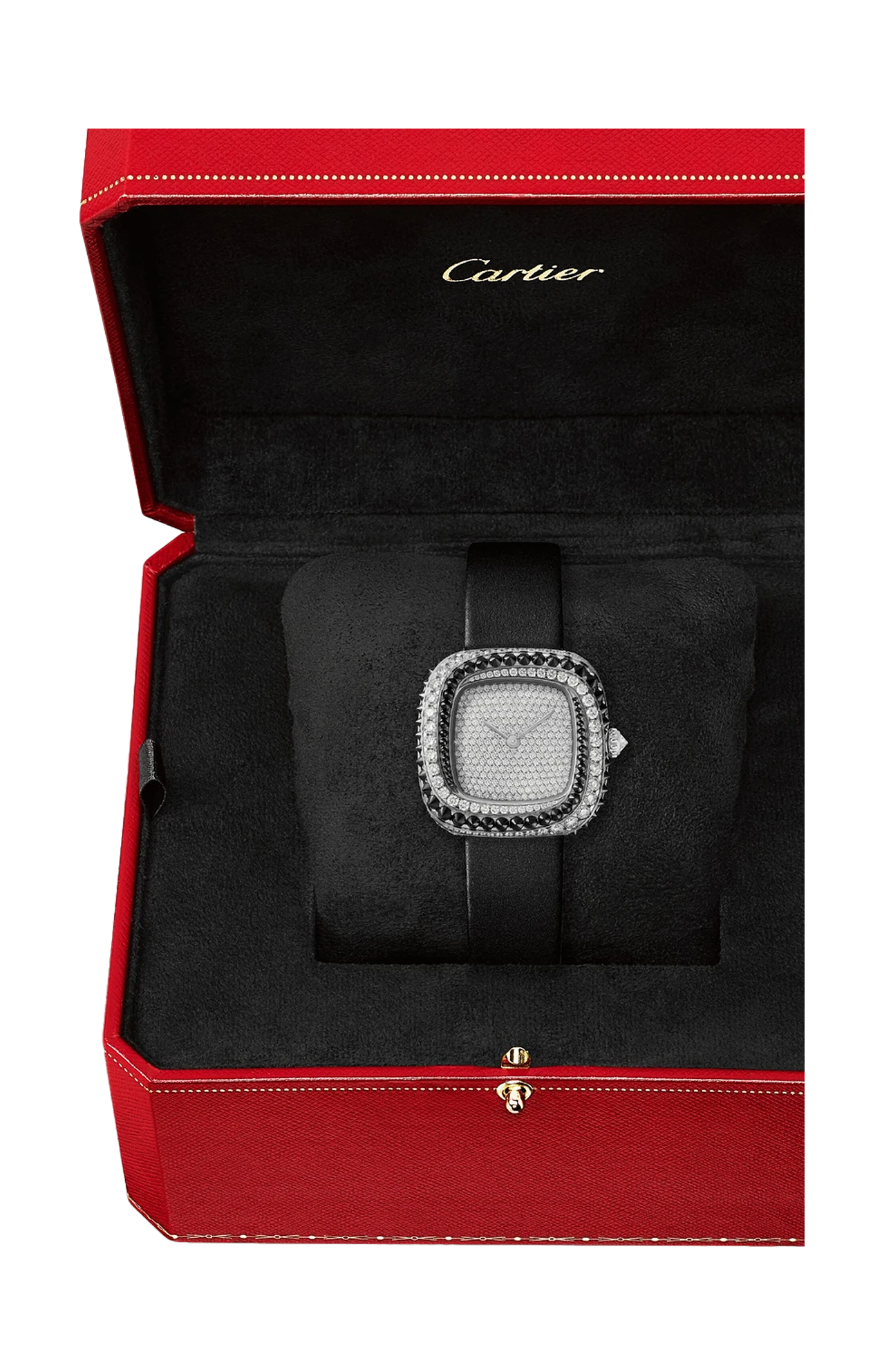 Cartier | COUSSIN DE CARTIER, MODELLO MEDIO, QUARZO, ORO BIANCO, DIAMANTI - WJCS0007 (2)