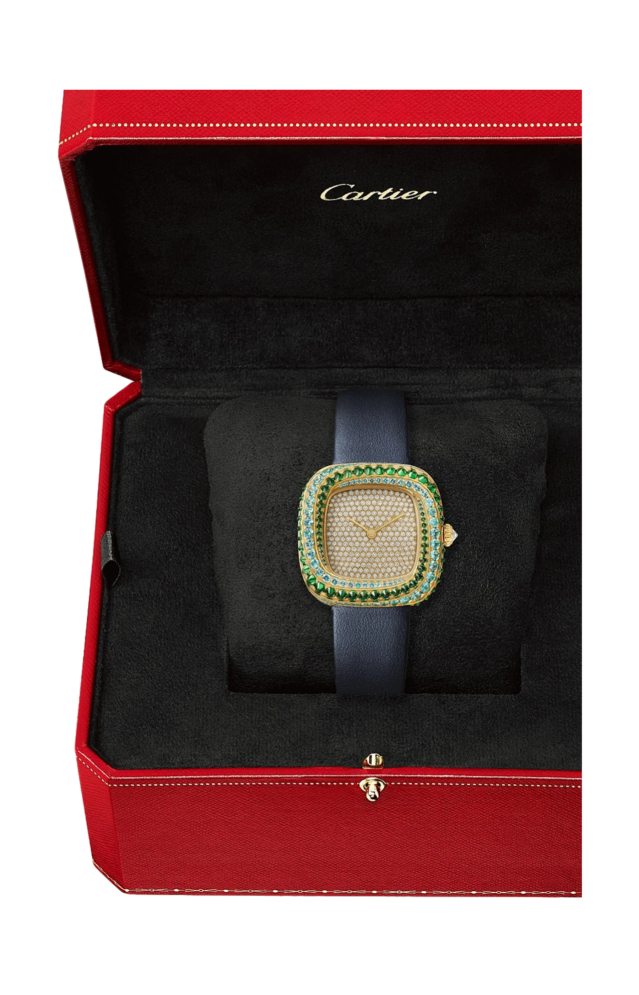 Cartier | COUSSIN DE CARTIER, MODELLO MEDIO, QUARZO, ORO GIALLO, DIAMANTI, PIETRE PREZIOSE - WJCS0009 (2)