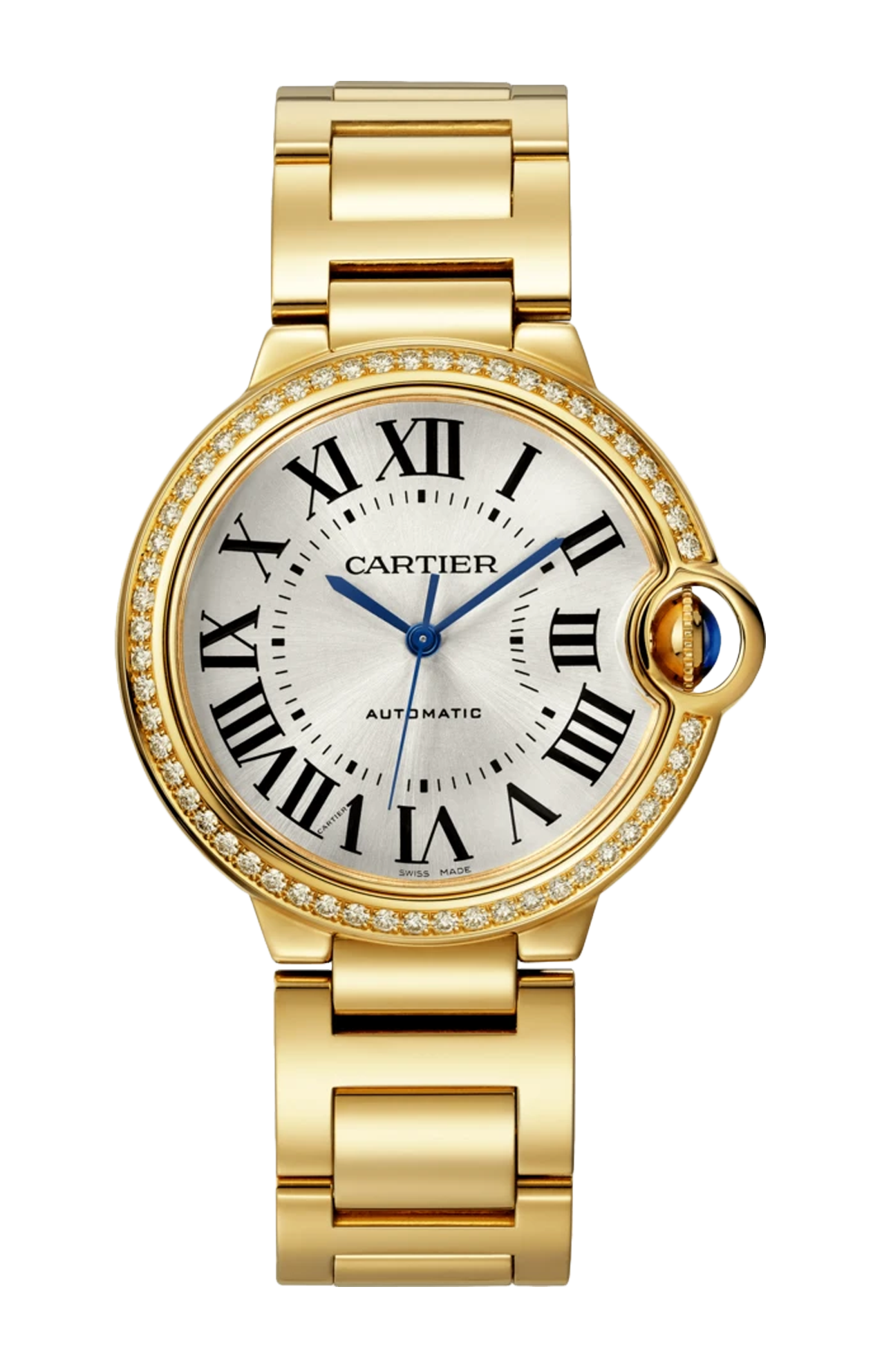 Cartier | BALLON BLEU DE CARTIER, ORO GIALLO, DIAMANTI, AUTOMATICO - WJBB0070 (1)