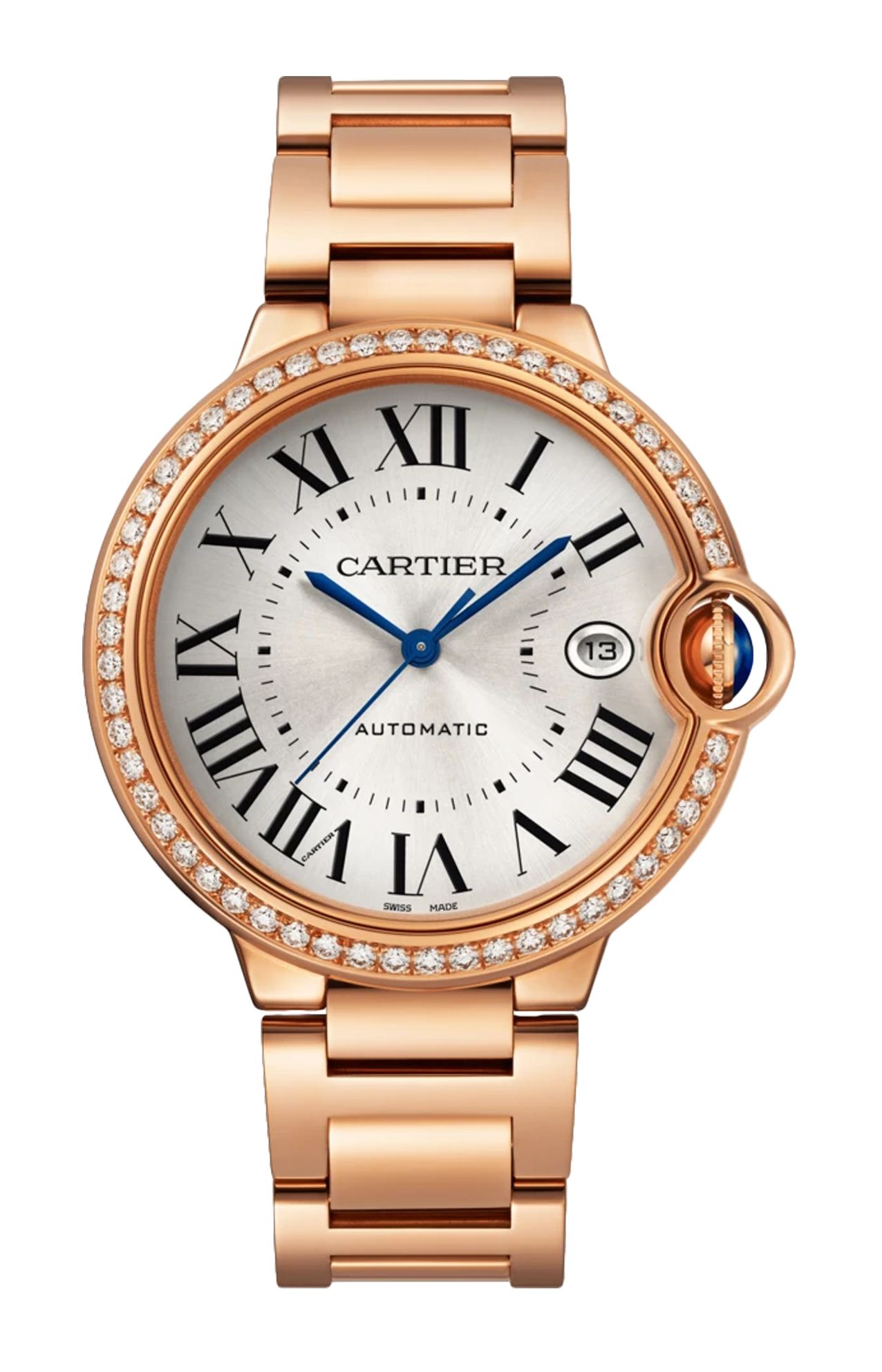 Cartier | BALLON BLEU DE CARTIER 40 MM, AUTOMATICO, ORO ROSA, DIAMANTI - WJBB0057 (1)