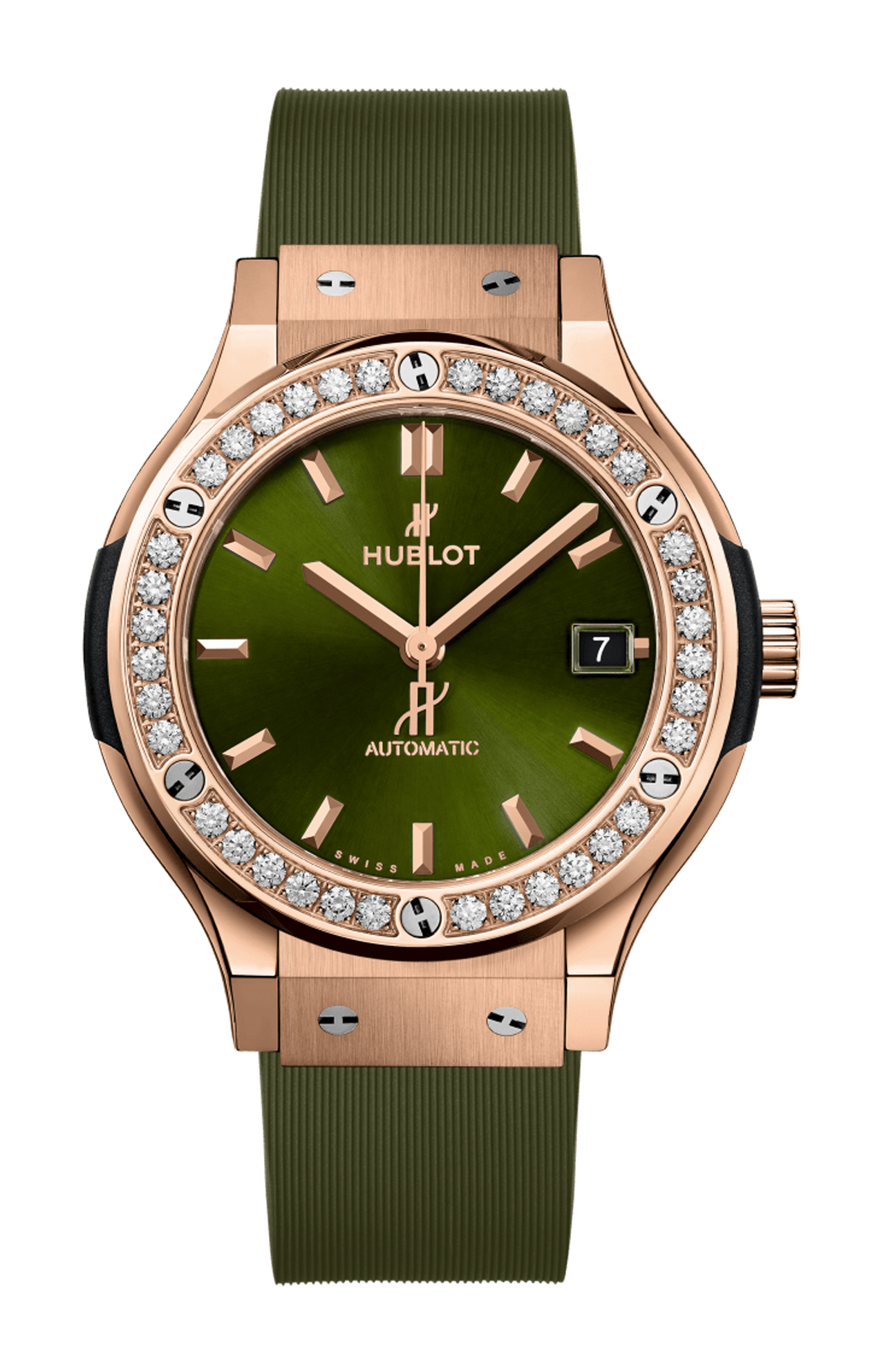 Hublot | CLASSIC FUSION KING GOLD GREEN DIAMONDS 38 MM - 565.OX.8980.RX.1204 (1)