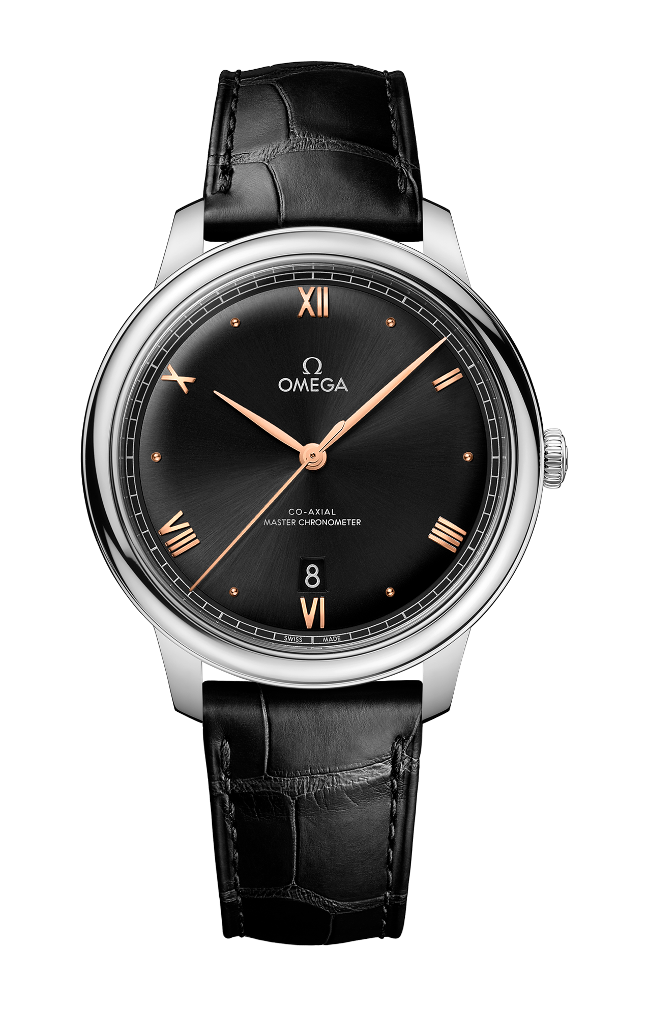 Omega | DE VILLE PRESTIGE 40 MM, ACCIAIO SU PELLE - 434.13.40.20.01.001 (1)