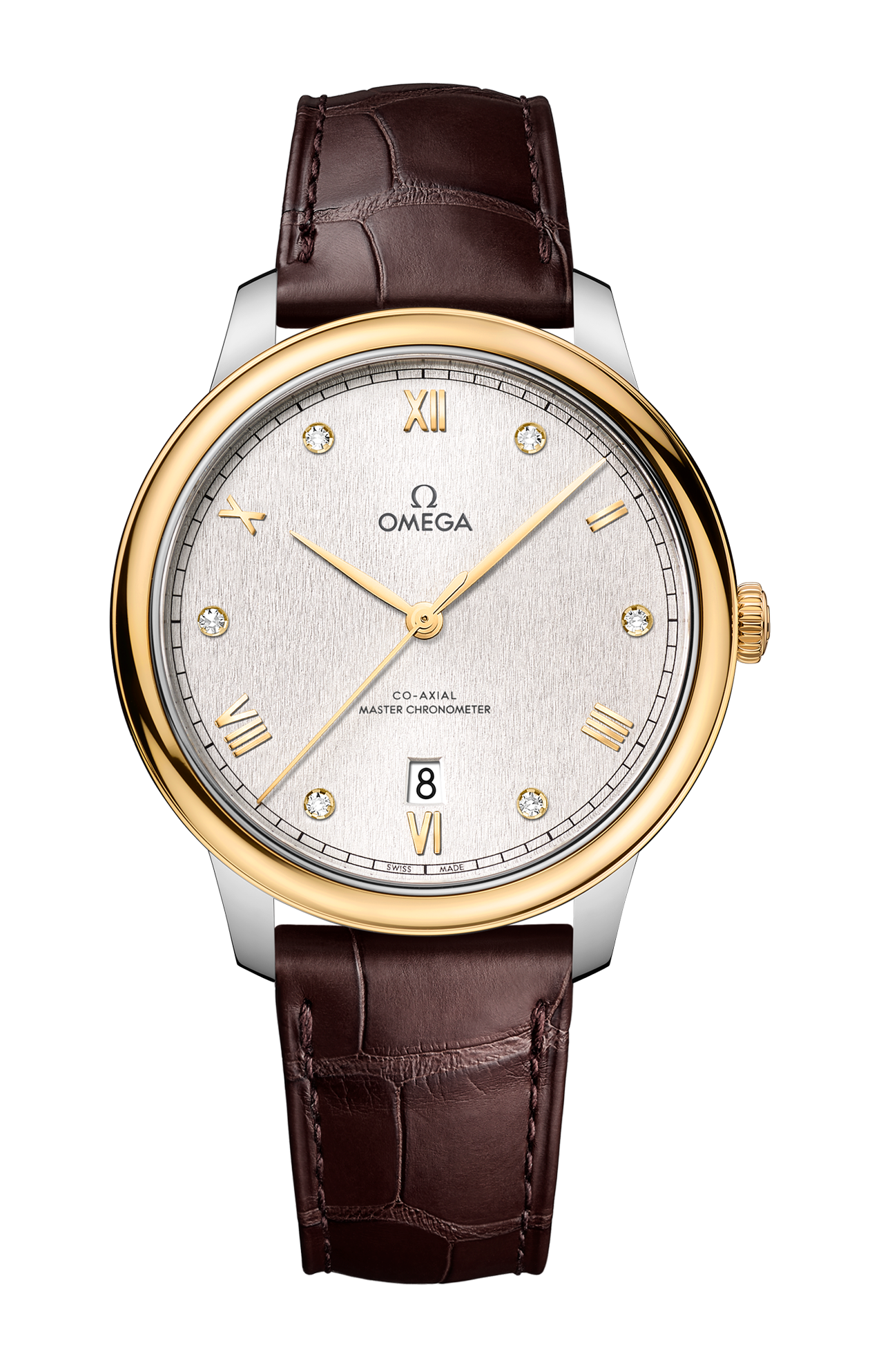 Omega | DE VILLE PRESTIGE 40 MM, ACCIAIO-ORO GIALLO SU PELLE - 434.23.40.20.52.001 (1)