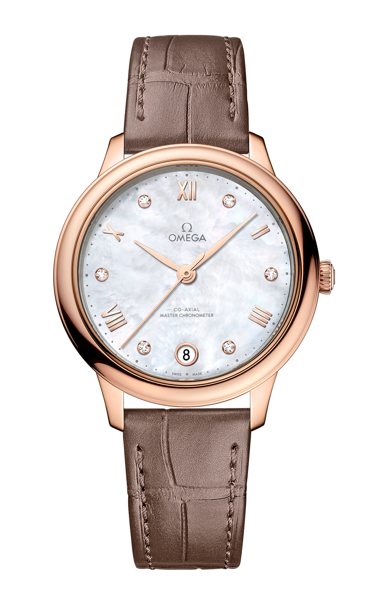Omega | DE VILLE PRESTIGE 34 MM, ORO SEDNA&trade; SU PELLE - 434.53.34.20.55.001 (1)