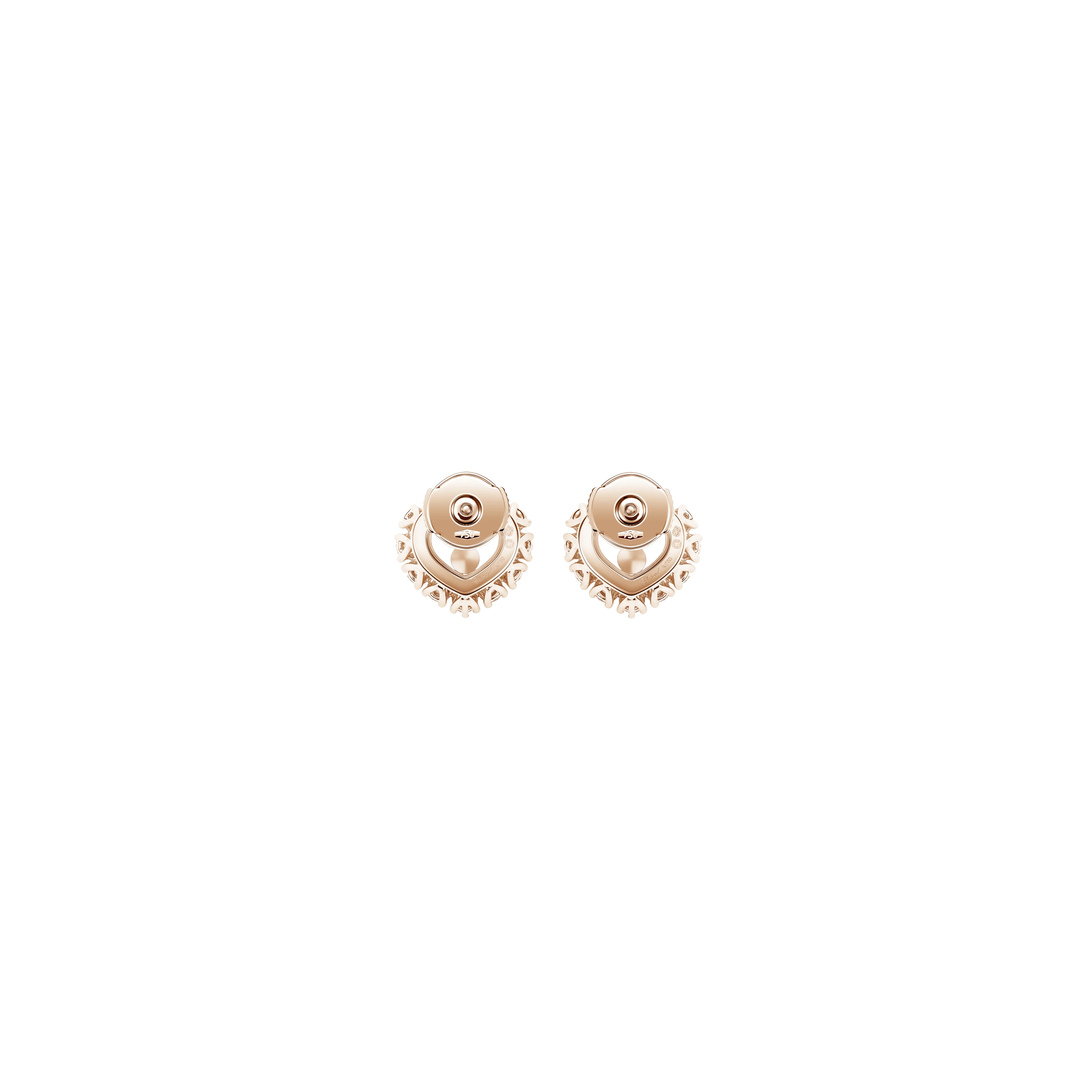 Chopard | CHOPARD - ORECCHINI  HAPPY DIAMONDS ICONS IN ORO ROSA ETICO, DIAMANTI - 83A616-5001 - 83A616 (2)