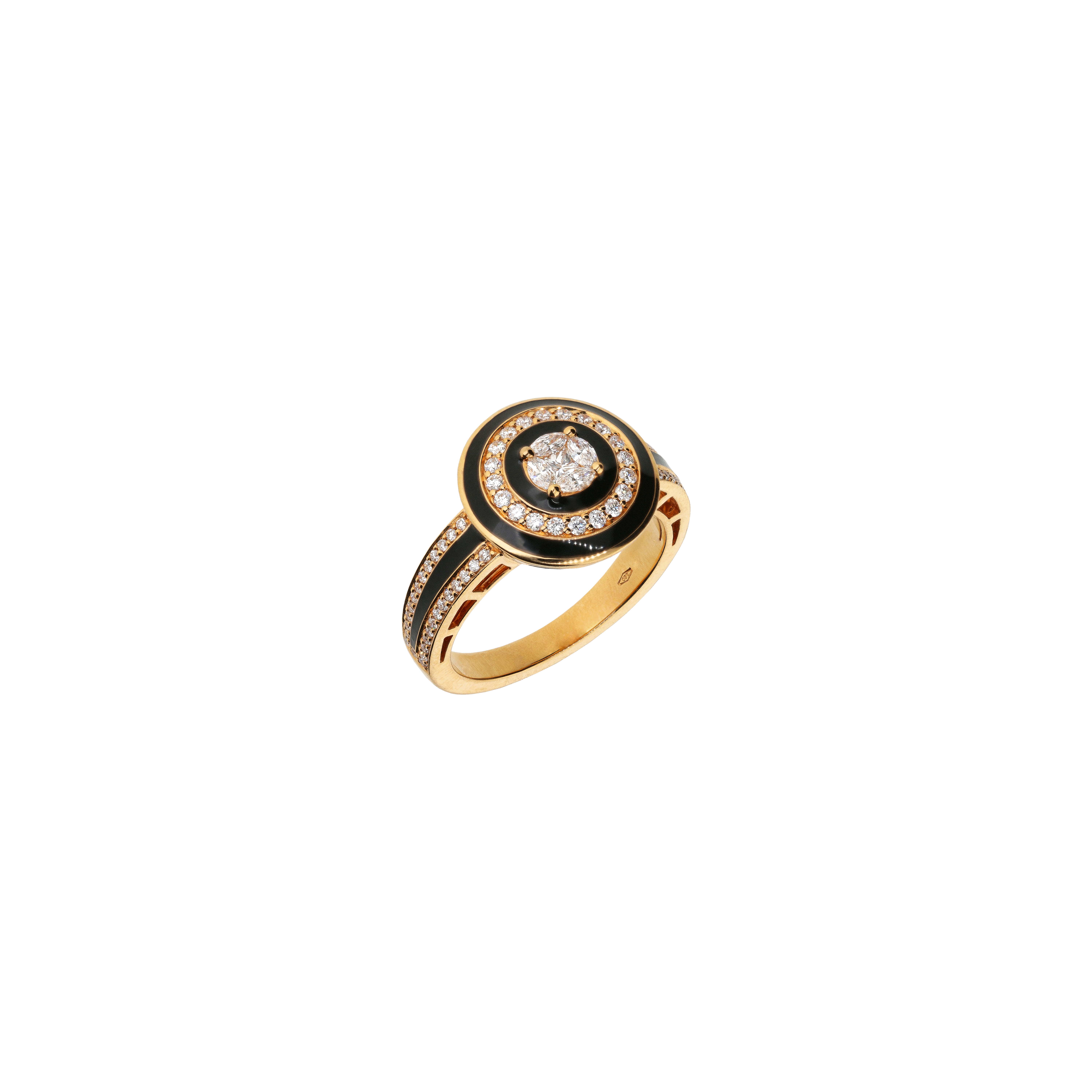 Bartorelli Italian Jewels | ANELLO IN ORO ROSA CON DIAMANTI E ONICE - VR27781DEBKP (1)