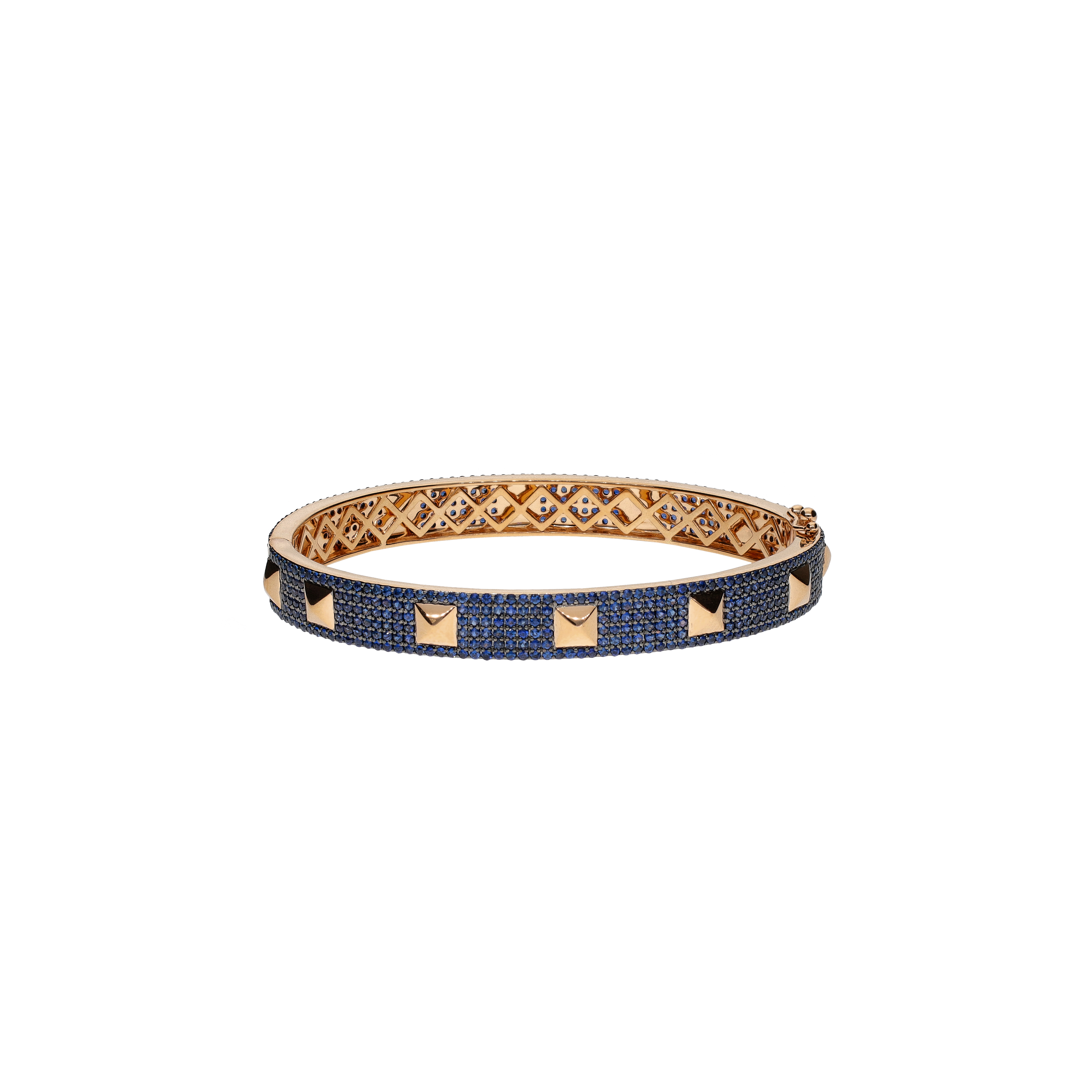 Bartorelli Italian Jewels | BRACCIALE IN ORO ROSA PAV&Eacute; DI ZAFFIRI BLU - VB28817SBP (1)