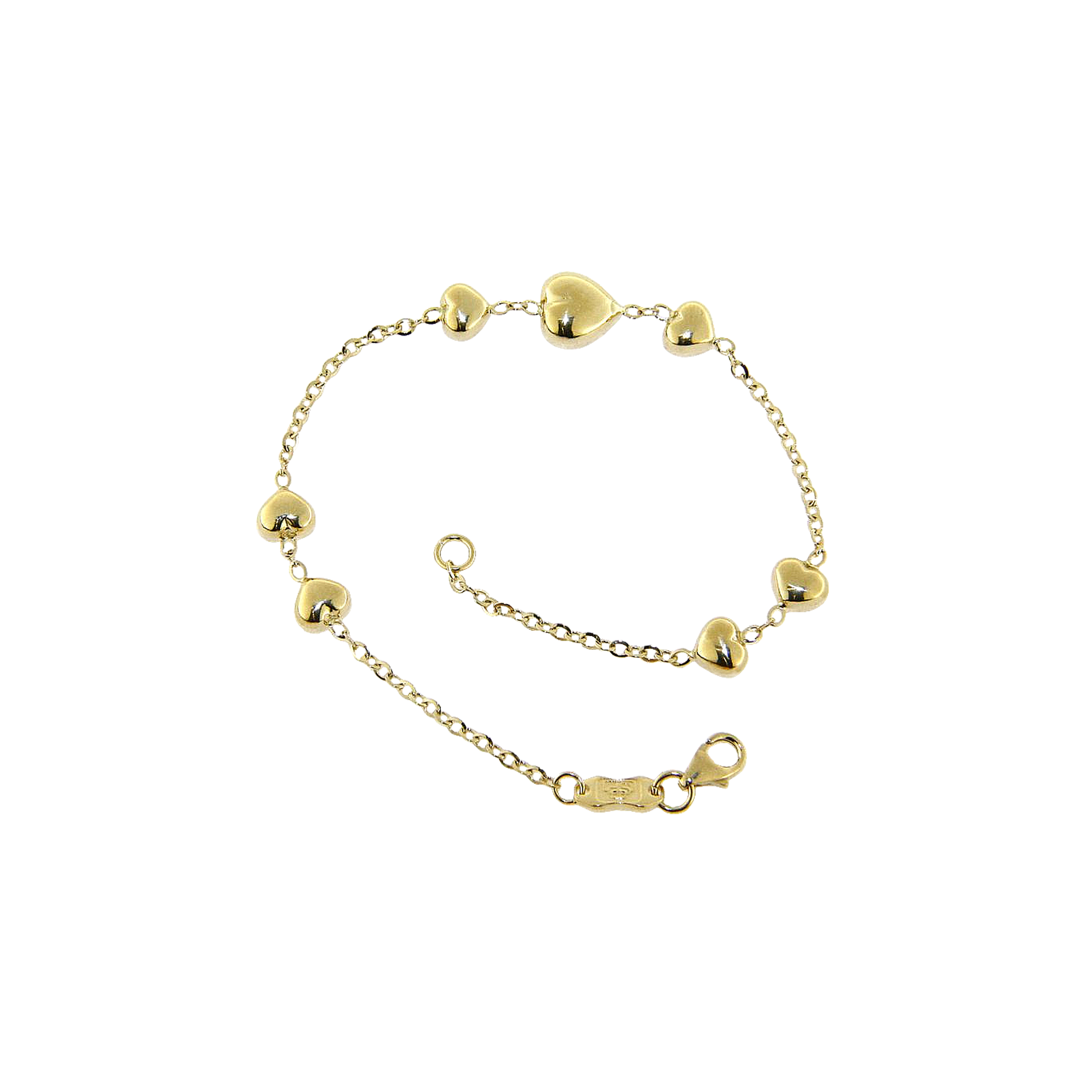 Bartorelli Italian Jewels | BRACCIALE CUORI IN ORO GIALLO - 166118 (1)