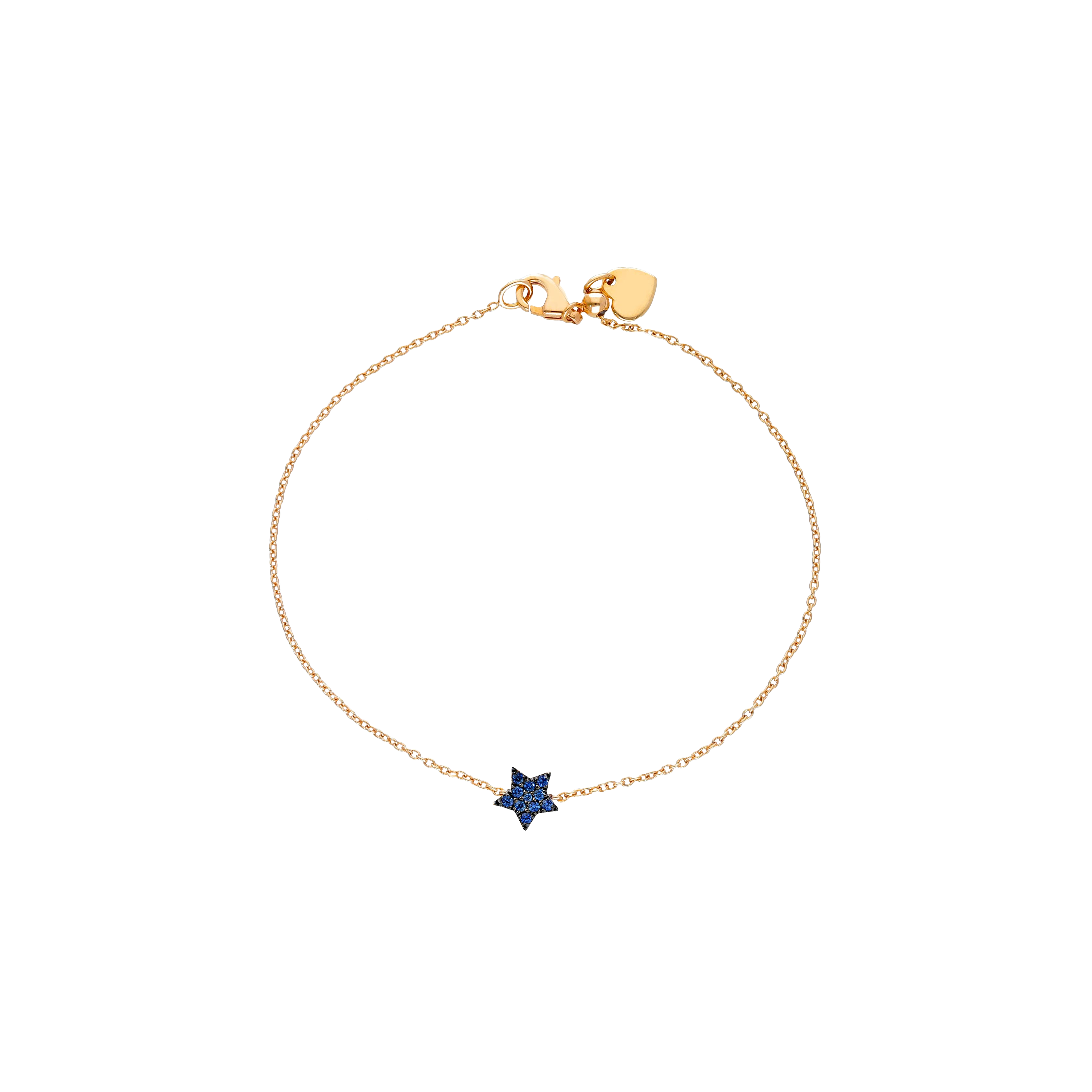 Bartorelli Italian Jewels | BRACCIALE IN ORO ROSA CON STELLA IN PAV&Eacute; DI ZAFFIRI BLU - 222929 (1)