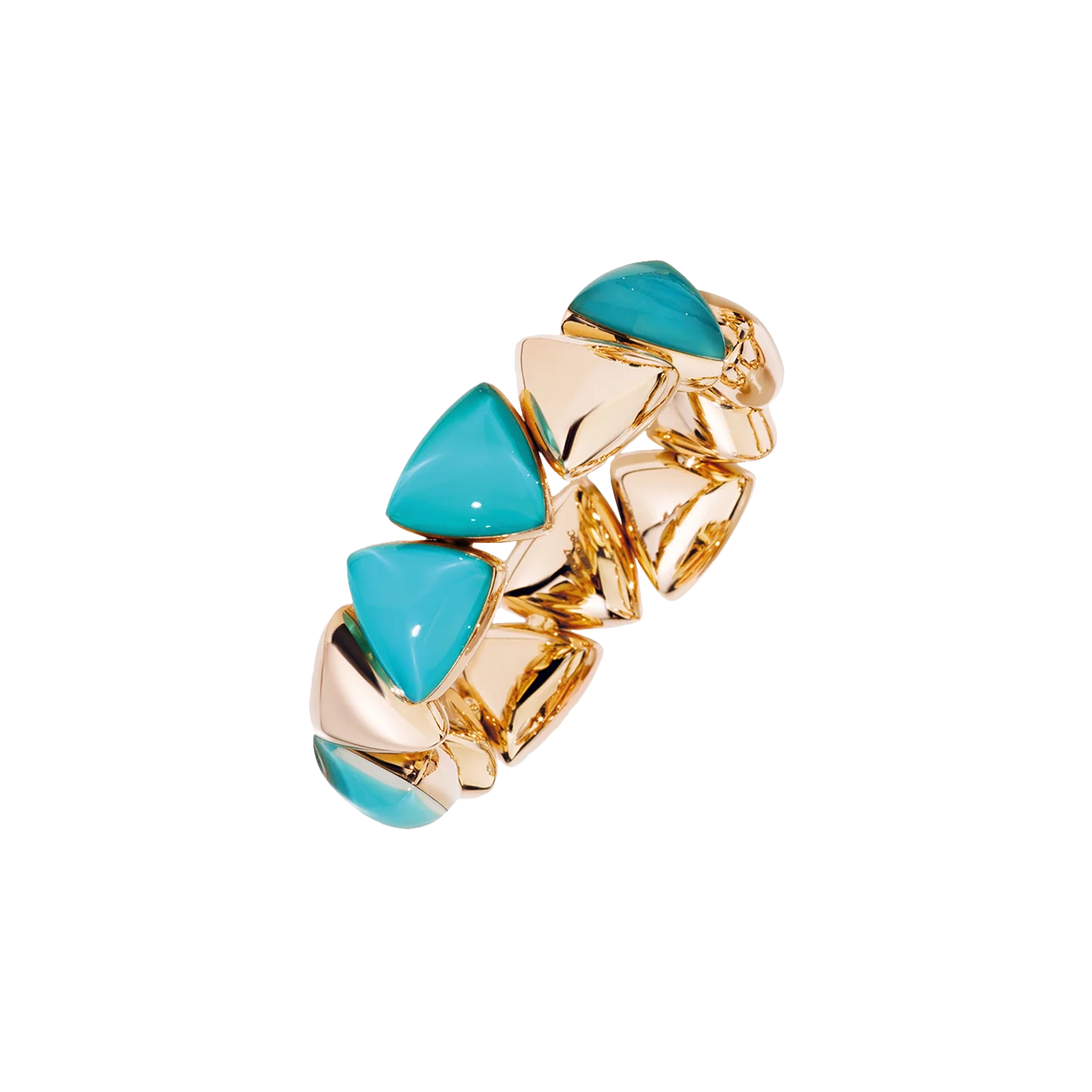 Vhernier | BRACCIALE FRECCIA IN ORO ROSA 18K, TURCHESE E CRISTALLO DI ROCCA - 001401BR200 (1)