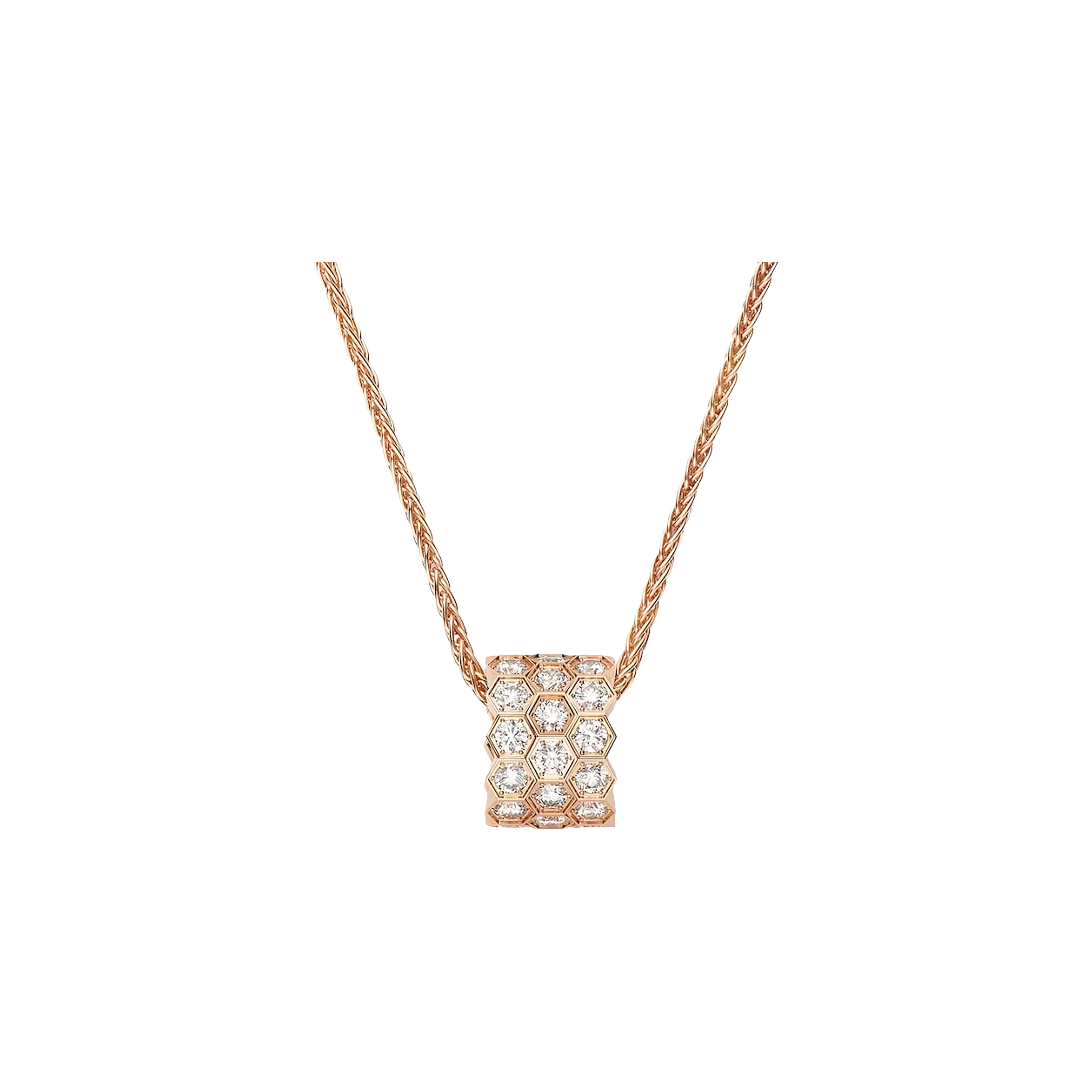 Chaumet | CHAUMET - PENDENTE MEDIO BEE MY LOVE IN ORO ROSA E FULL PAV&Eacute; DI DIAMANTI - 085462 - 085462 (1)