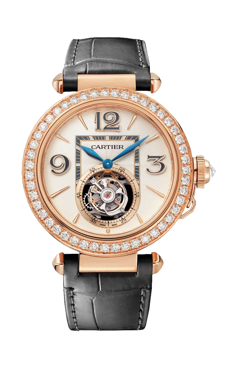 Cartier | PASHA DE CARTIER, 41 MM, ORO ROSA, DIAMANTI, TOURBILLON, MANUALE - HPI01575 (1)