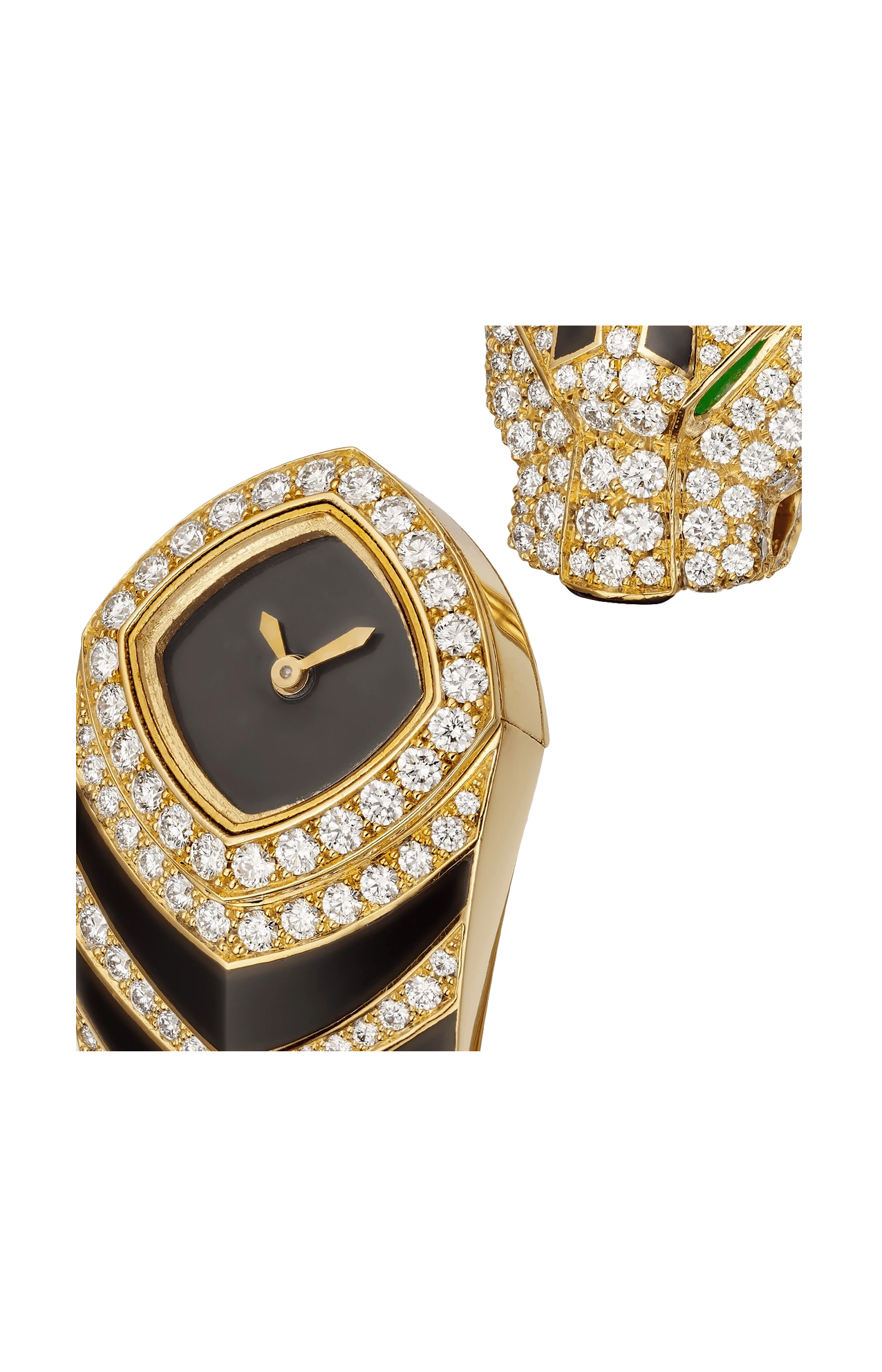 Cartier | LA PANTH&Egrave;RE DE CARTIER, ORO GIALLO, DIAMANTI, SMERALDO, MISURA 17, QUARZO - HPI01747 (2)