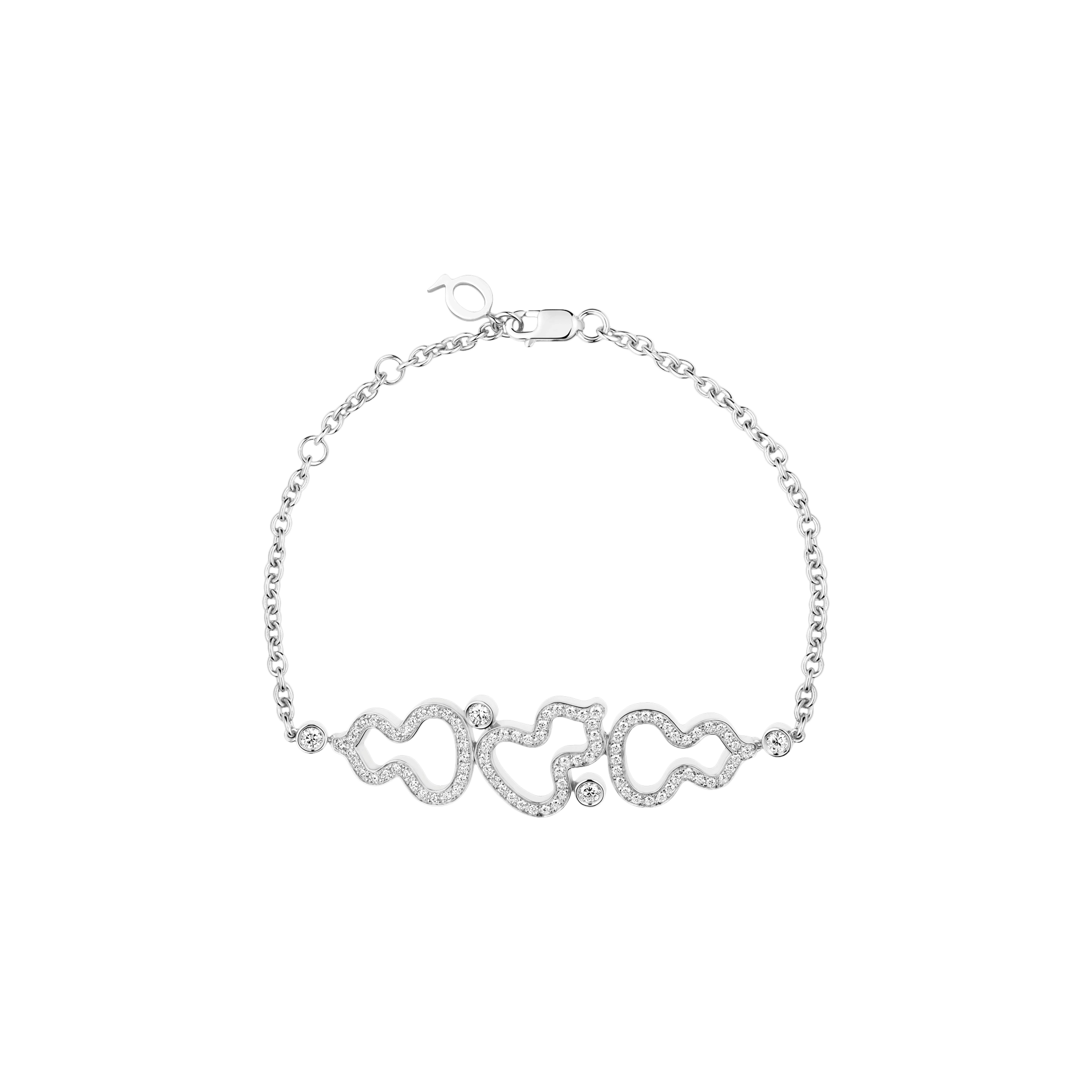 Qeelin | BRACCIALE WULU IN ORO BIANCO E DIAMANTI - WWB30AAWGDI - WWB30AAWGDI (1)