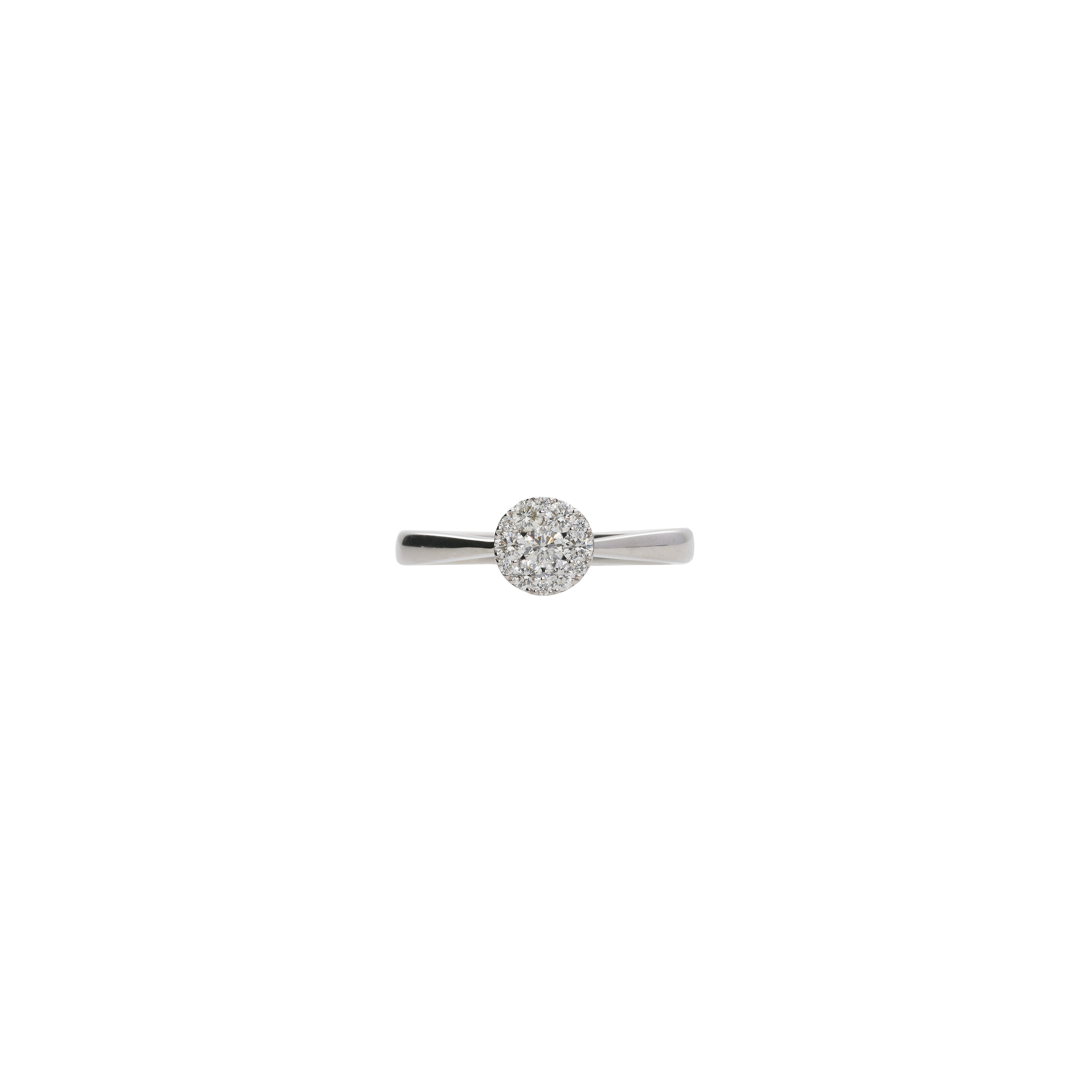 Bartorelli Italian Jewels | ANELLO SOLITARIO IN ORO BIANCO CON DIAMANTI - 1AN0271632/2 (2)