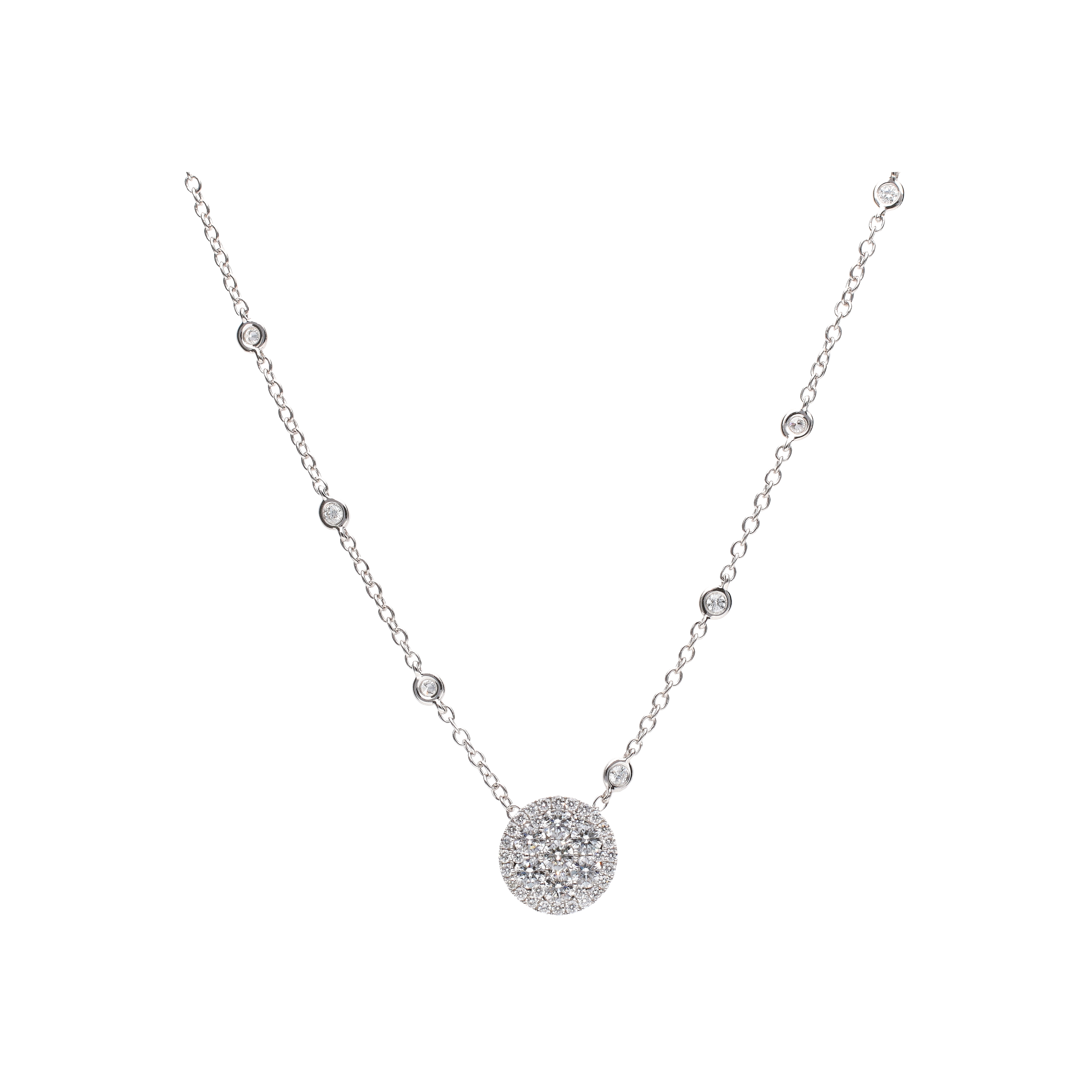 Bartorelli Italian Jewels | COLLANA  IN ORO BIANCO CON DIAMANTI - 1GA0270270/3 (1)