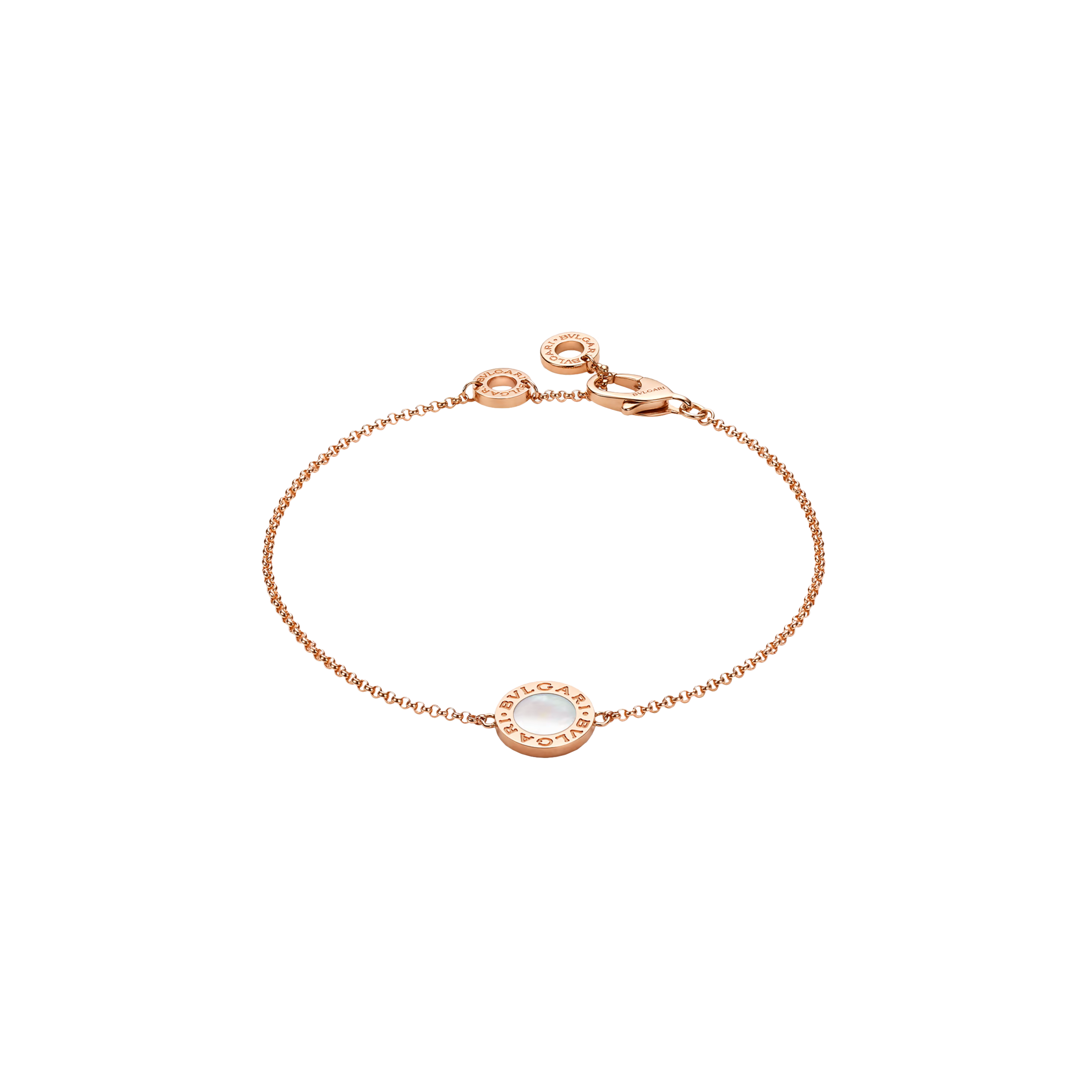 Bulgari | BRACCIALE BVLGARI BVLGARI IN ORO ROSA 18K CON ELEMENTO IN MADREPERLA - 359681 - 359681 (1)