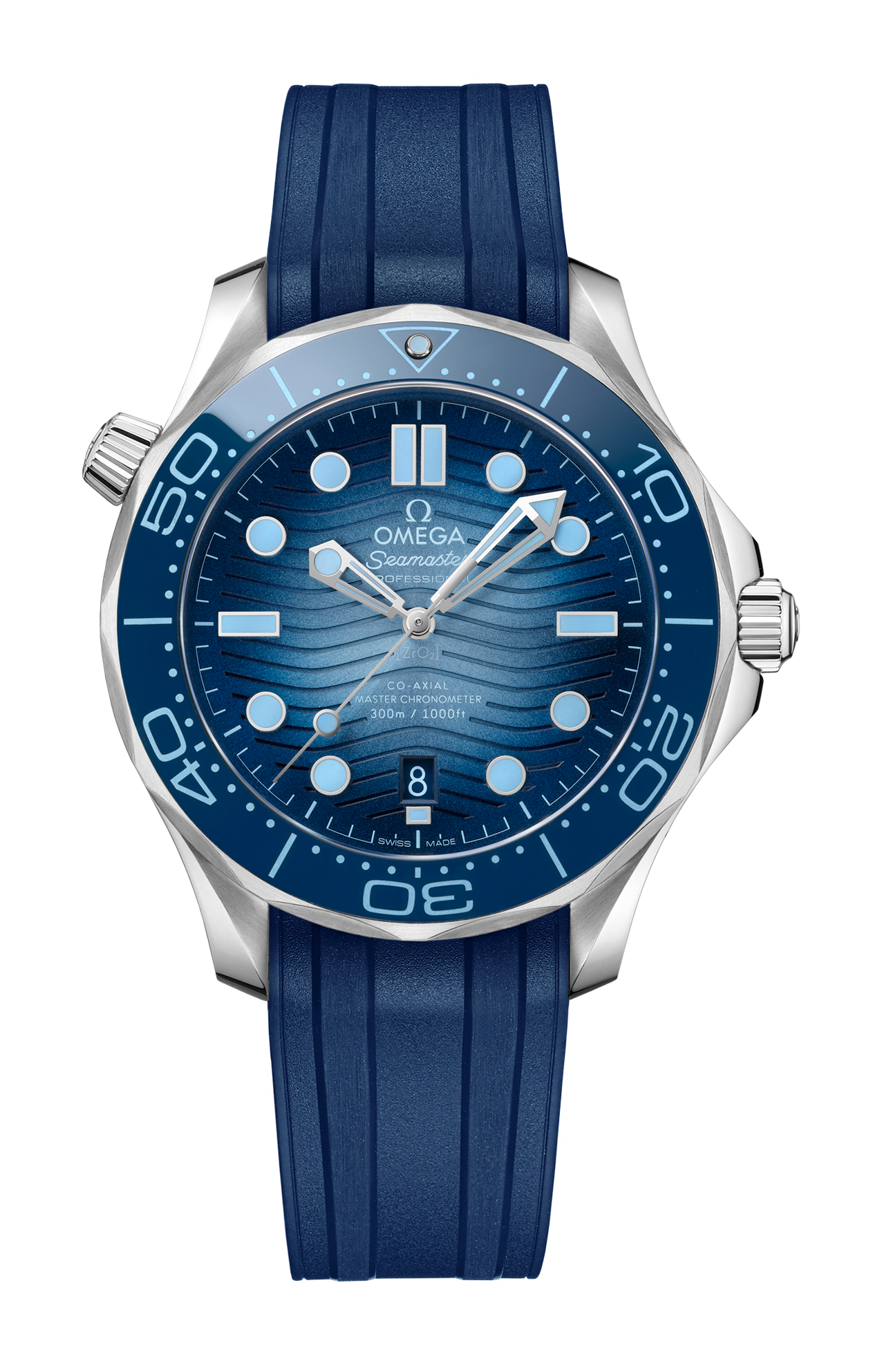 Omega | SEAMASTER DIVER 300M 42 MM, ACCIAIO SU CAUCCI&Ugrave; - 210.32.42.20.03.002 (1)