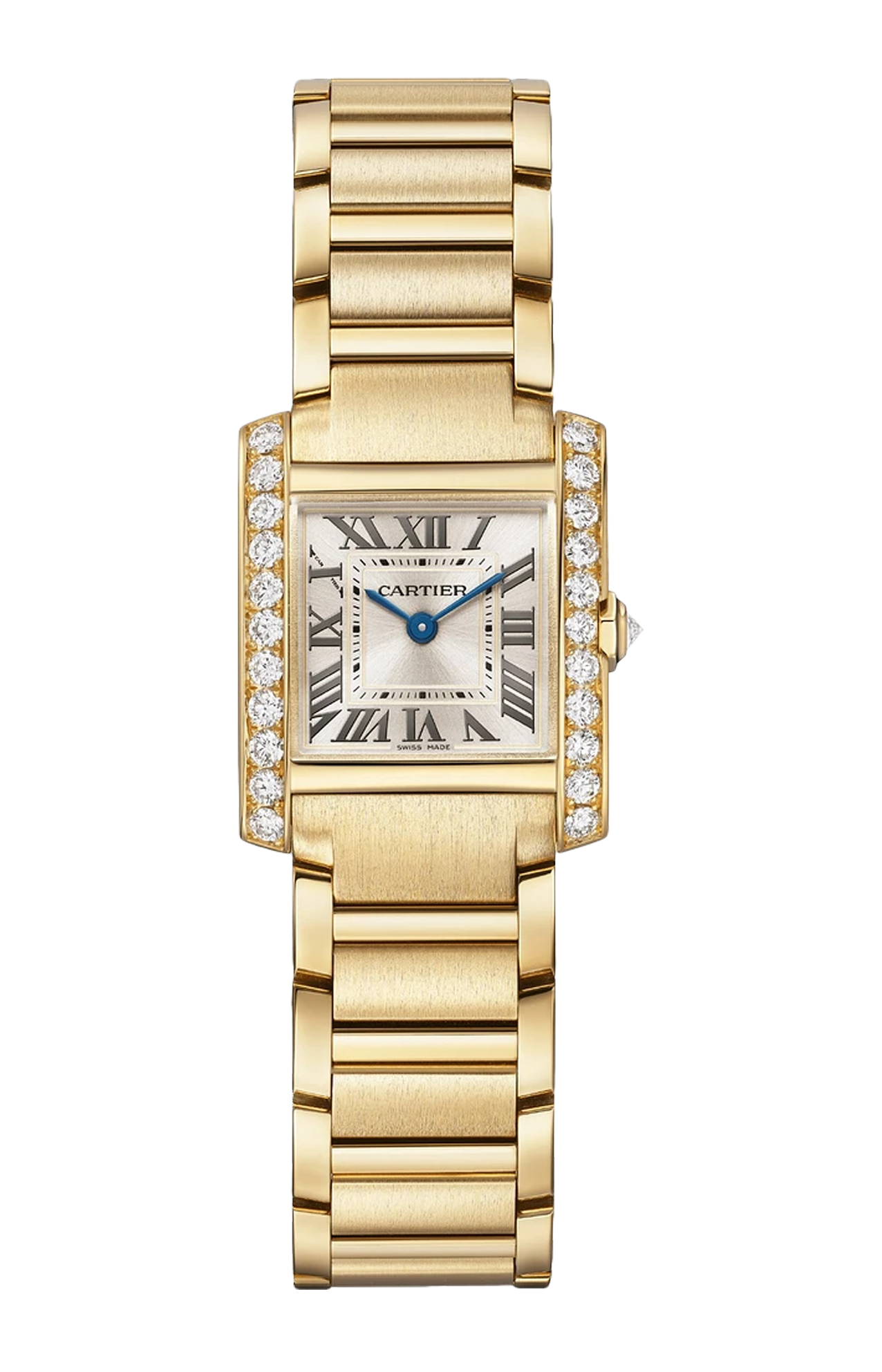 Cartier | TANK FRAN&Ccedil;AISE, MODELLO PICCOLO, ORO GIALLO, DIAMANTI, QUARZO - WJTA0062 (1)