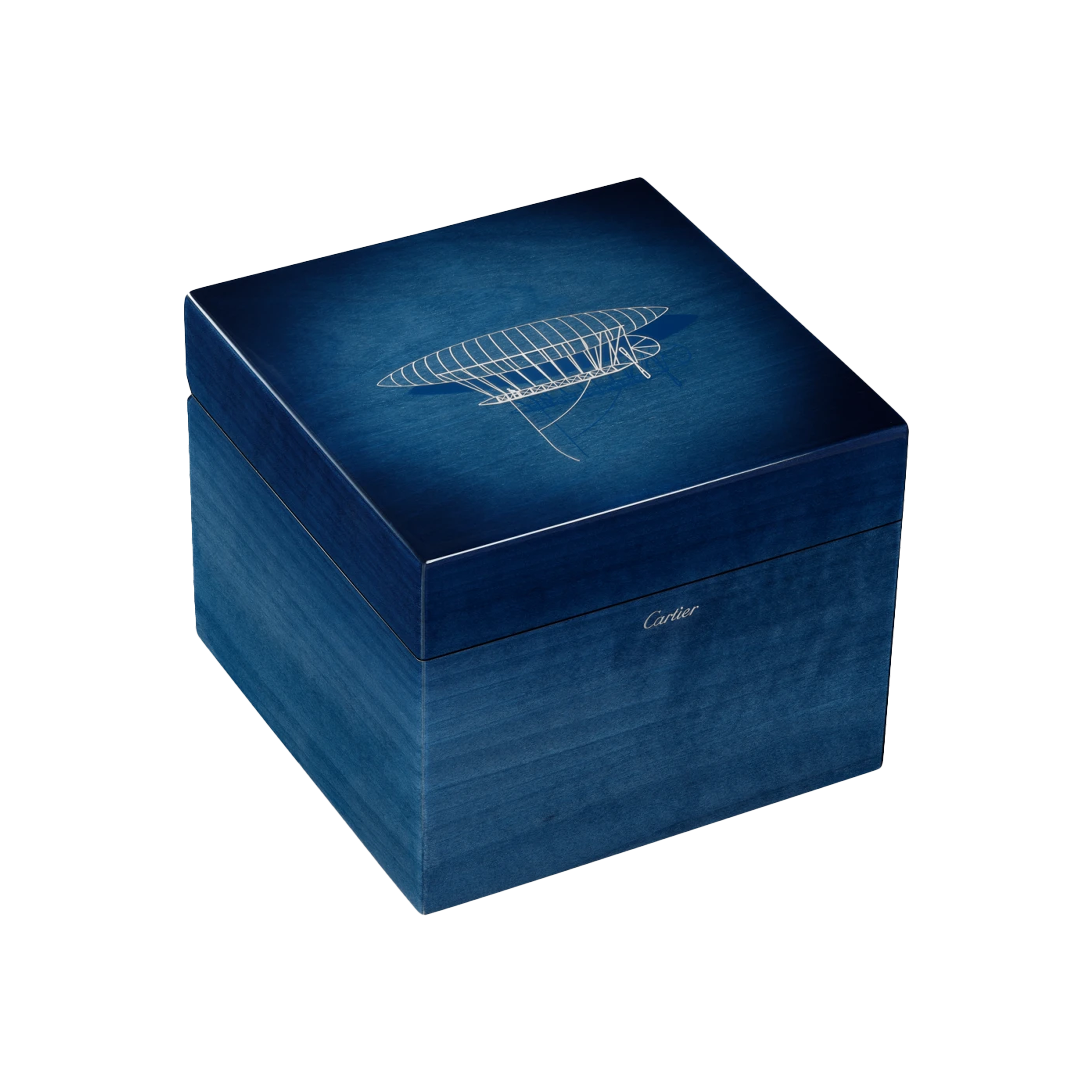 Cartier | PREZIOSO COFANETTO SANTOS-DUMONT, MODELLO EXTRA-LARGE, PLATINO, MANUALE - LIMITED EDITION - WGSA0050 (5)