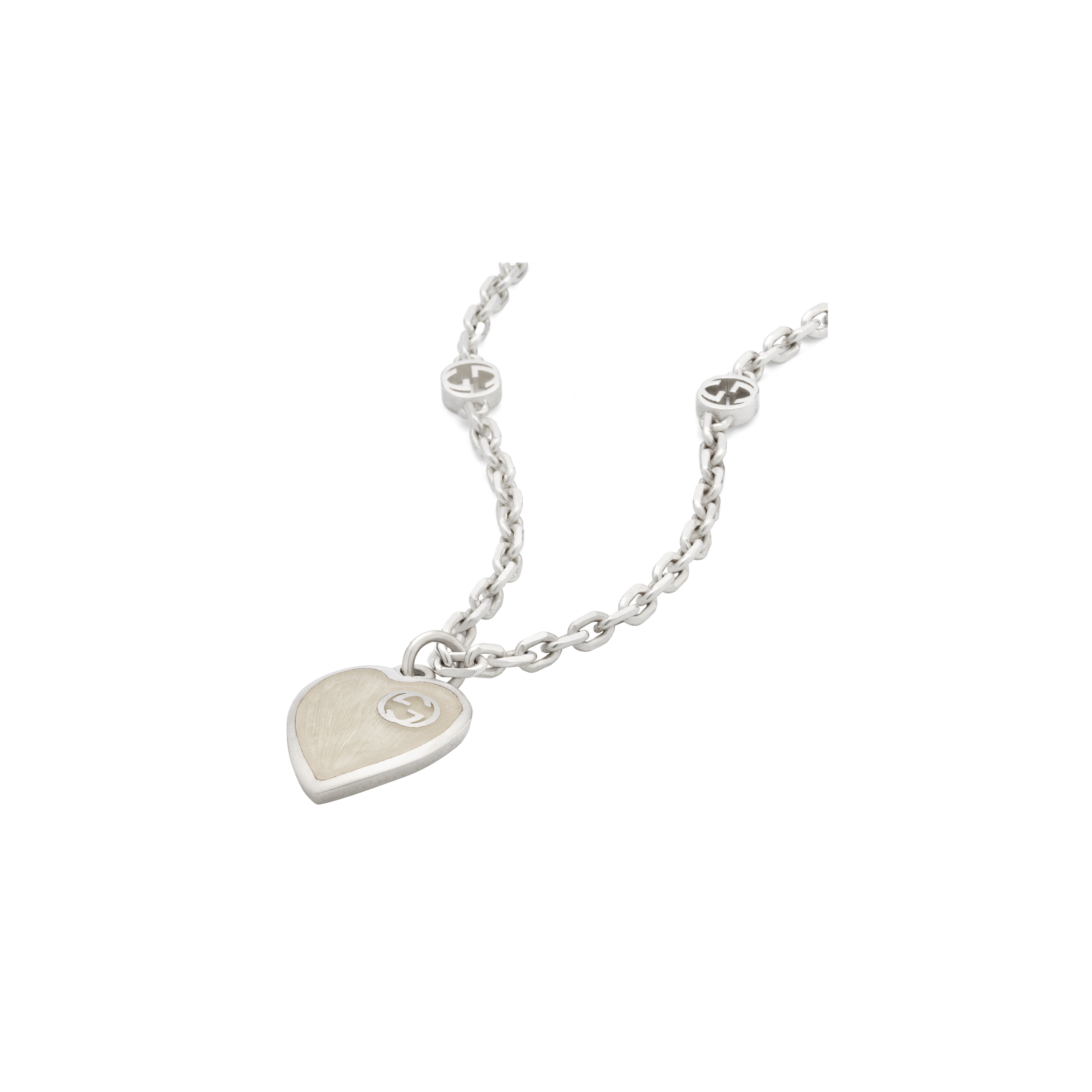 Gucci | COLLANA CON PENDENTE CUORE IN ARGENTO GUCCI HEART - YBB645545003 (3)