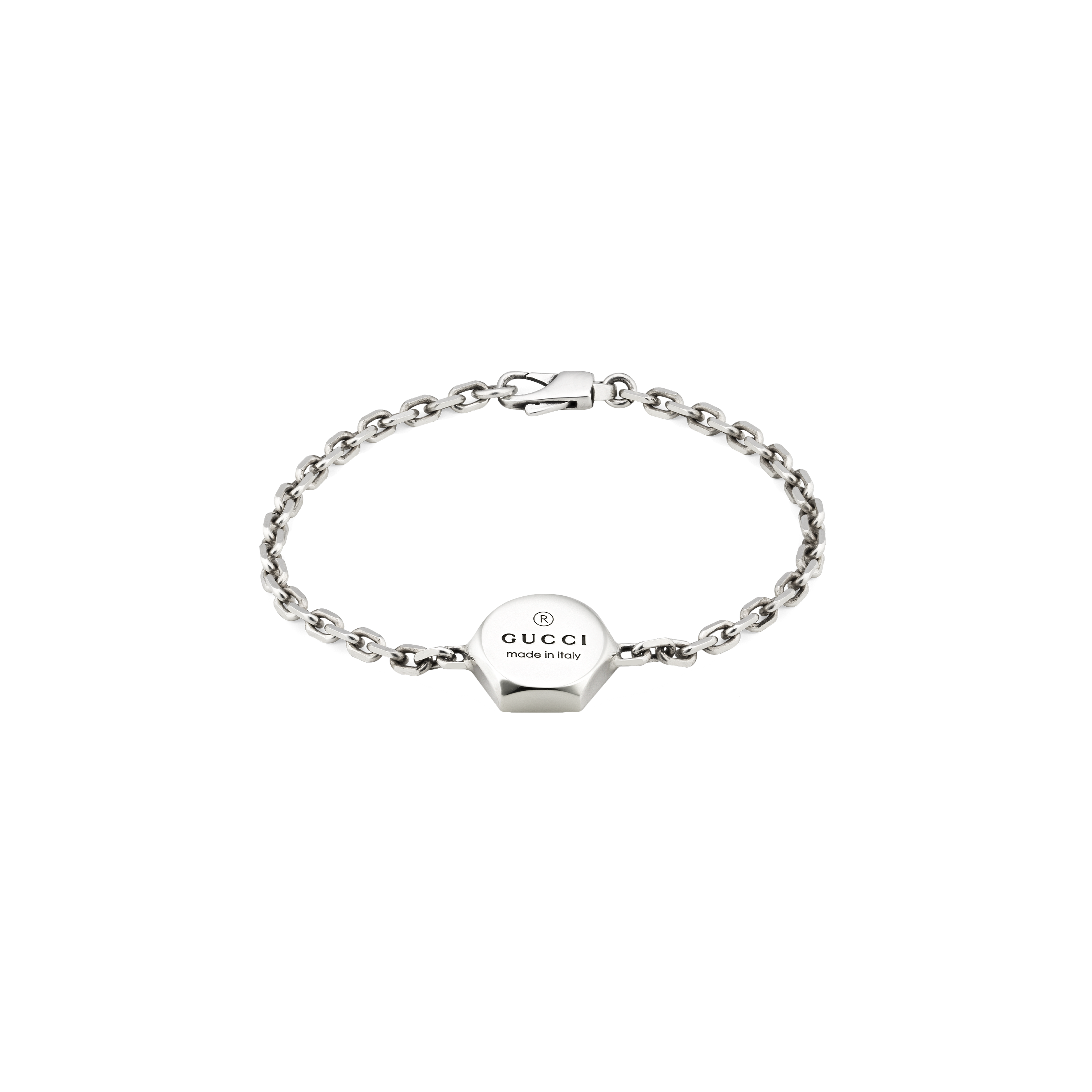 Gucci | BRACCIALE TRADEMARK IN ARGENTO - YBA779169001 (1)