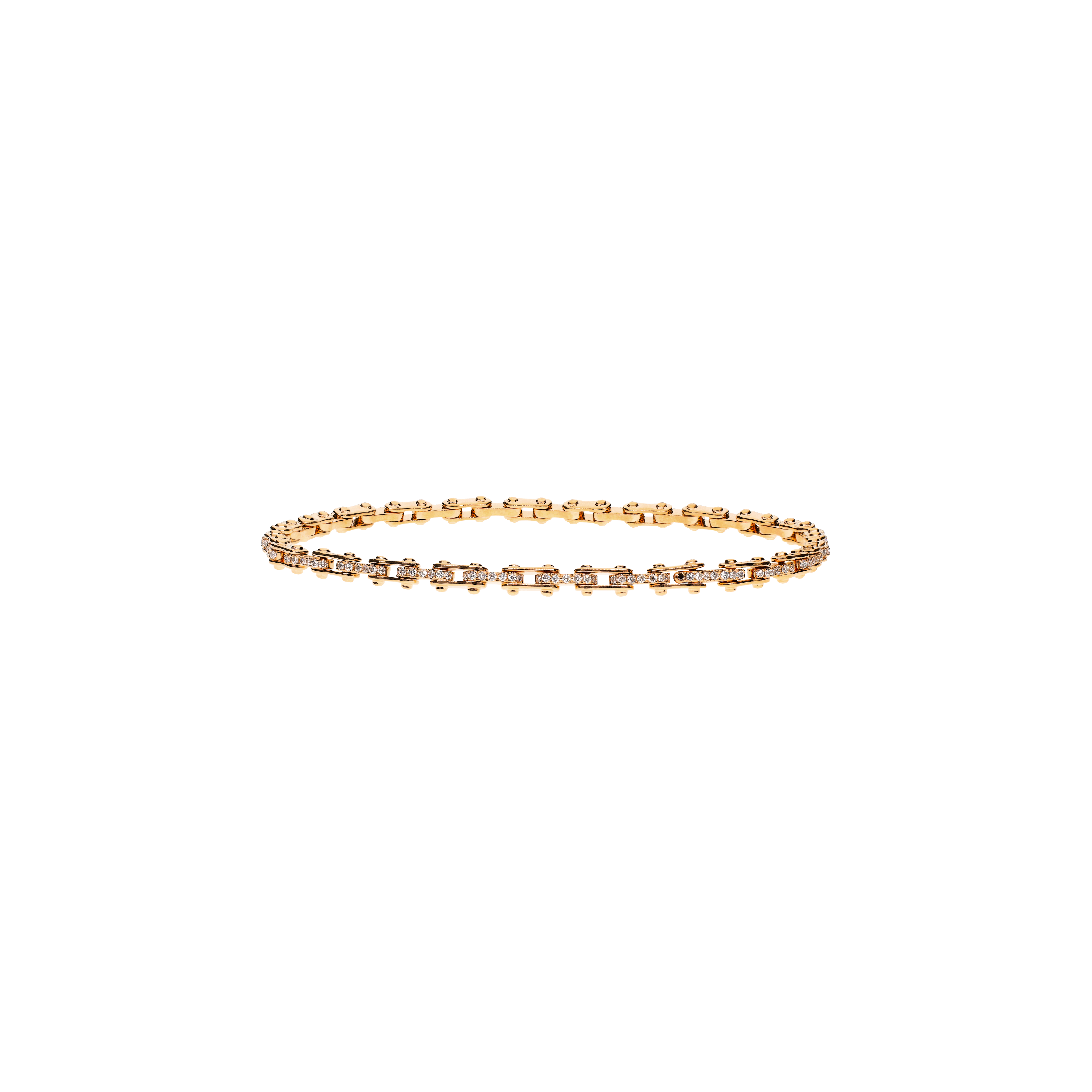 Bartorelli Italian Jewels | BRACCIALE IN ORO ROSA CON DIAMANTI BIANCHI E UN DIAMANTE NERO - VB09730DDK19P (1)
