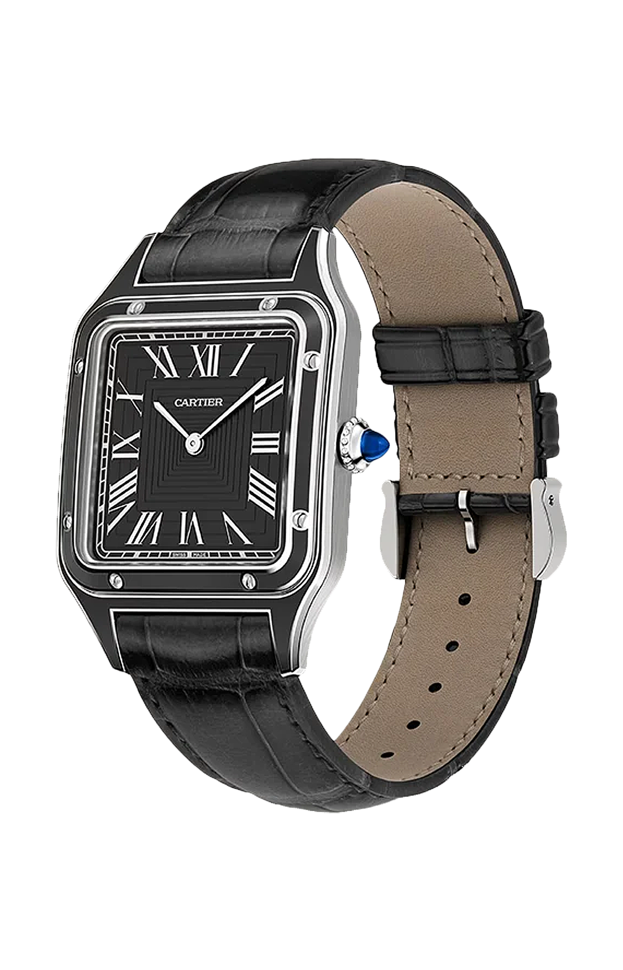 Cartier | SANTOS-DUMONT, MODELLO GRANDE, ACCIAIO, MANUALE - WSSA0046 (3)